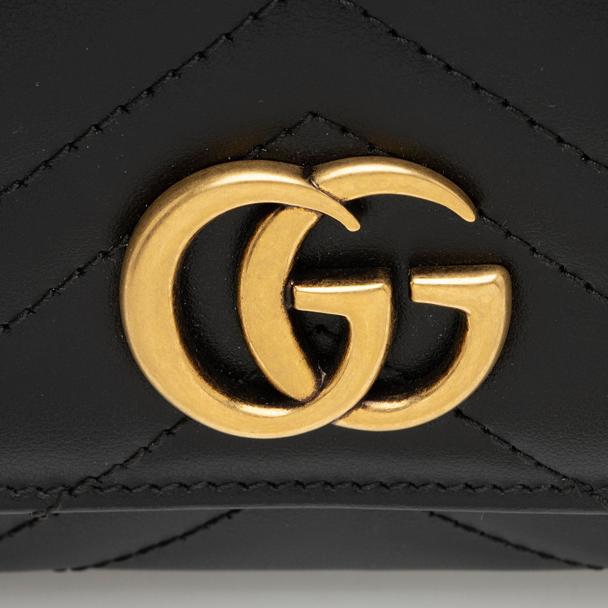 Gucci Matelasse Leather GG Marmont Continental Wallet