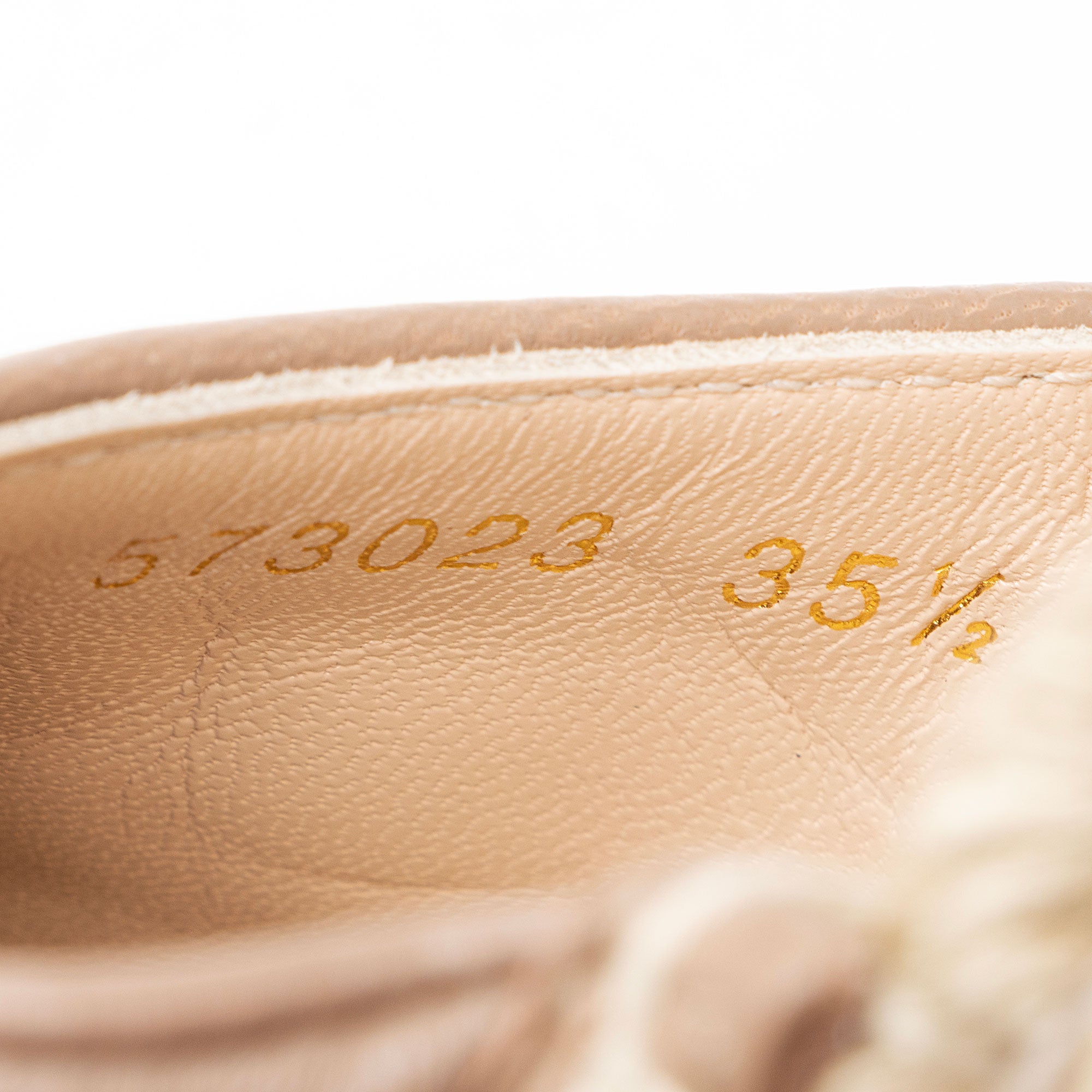 Gucci Matelasse Leather GG Marmont Espadrille Wedges - Size 5.5 / 35.5 (SHF-trS0ea)