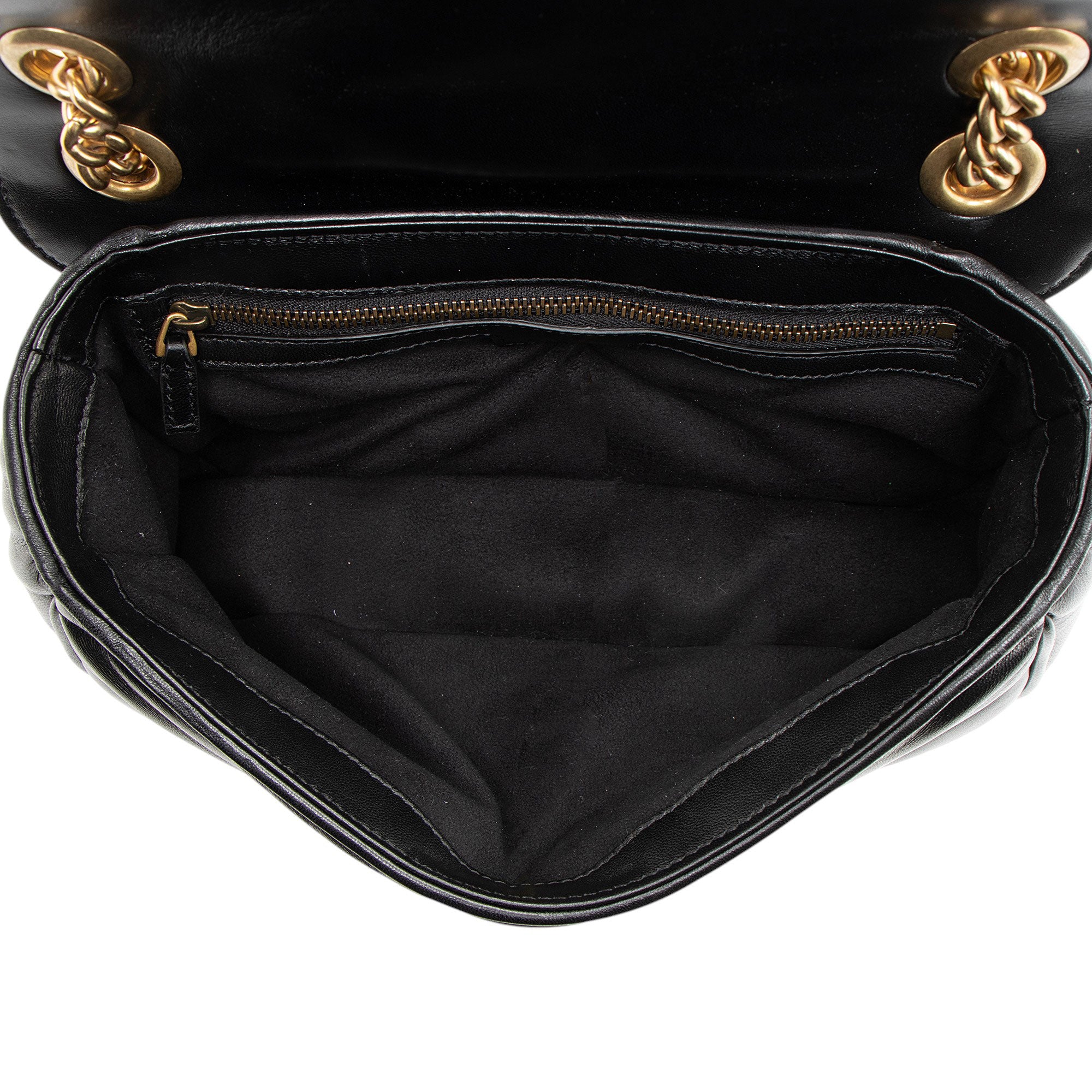 Gucci Matelasse Leather GG Marmont GG Studded Small Flap Bag