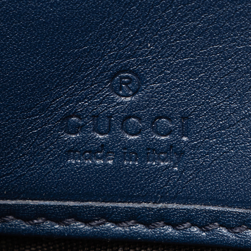 Gucci Matelasse Leather GG Marmont Ghost Zip Around Wallet (SHF-Mkg7g9)