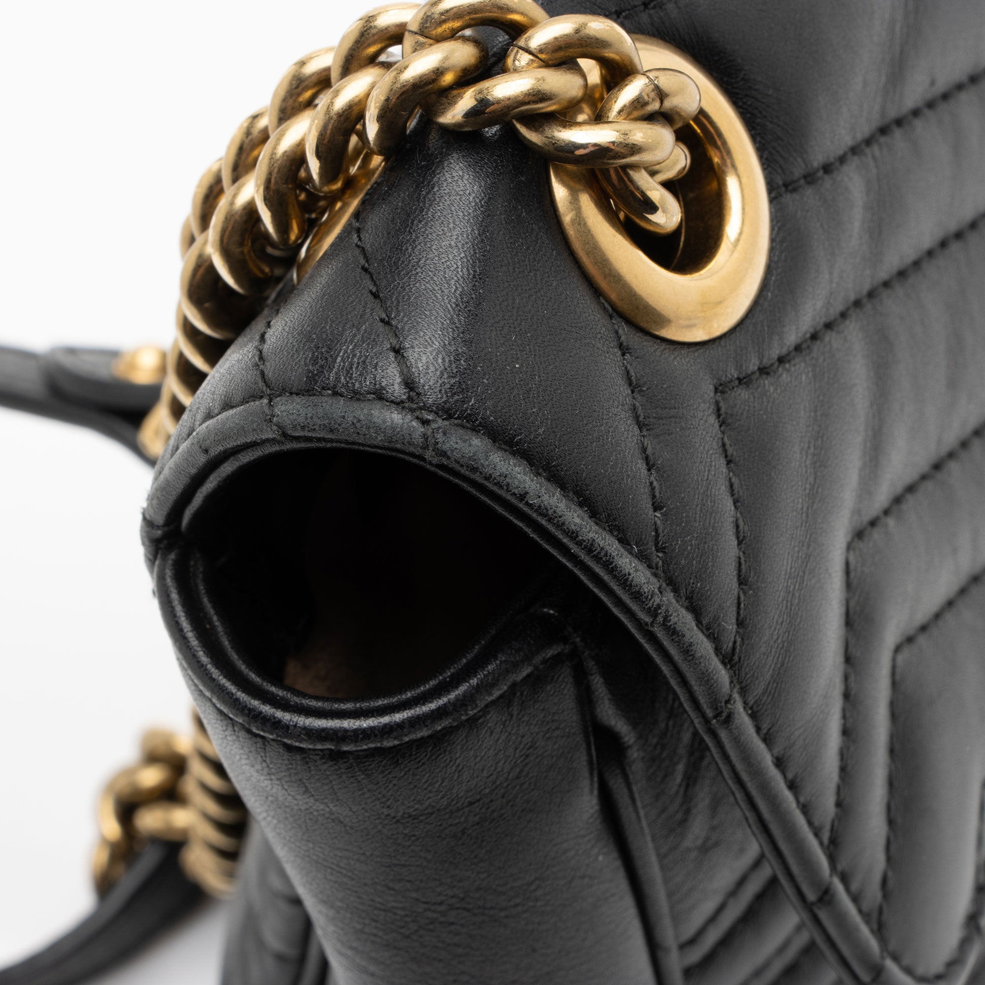 Gucci Matelasse Leather GG Marmont Large Flap Bag