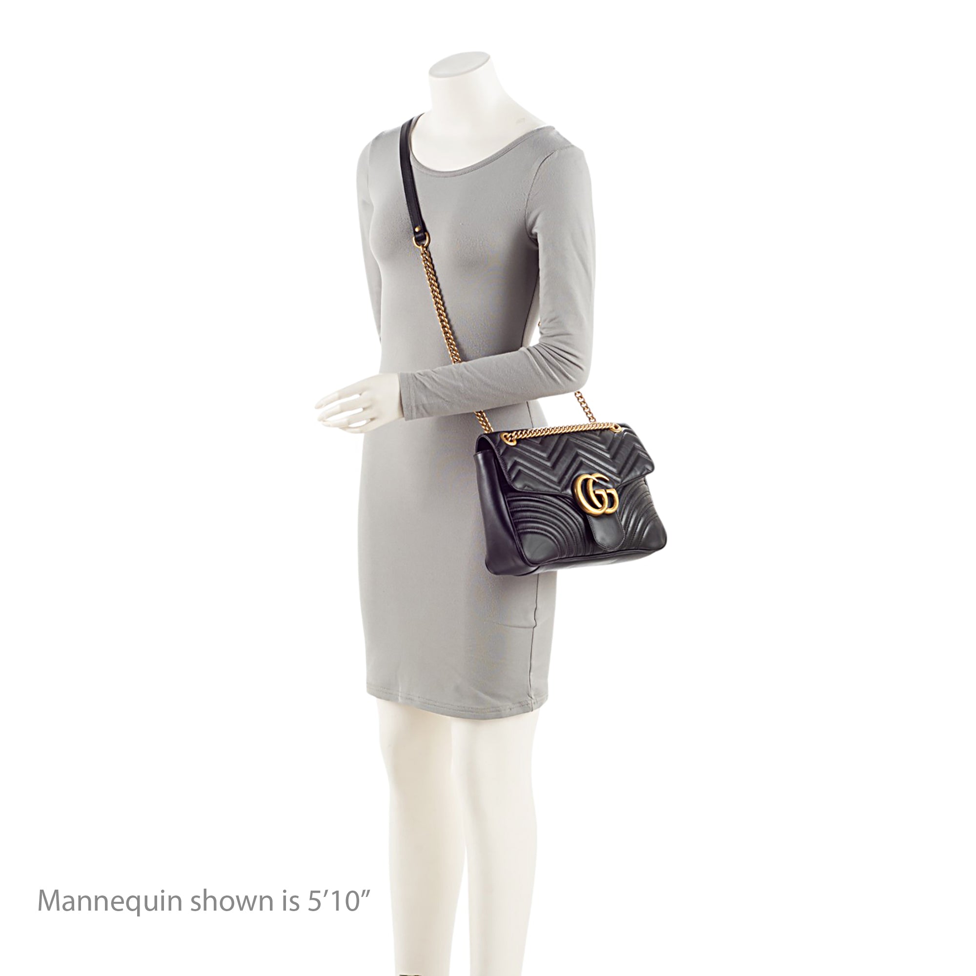 Gucci Matelasse Leather GG Marmont Large Flap Bag