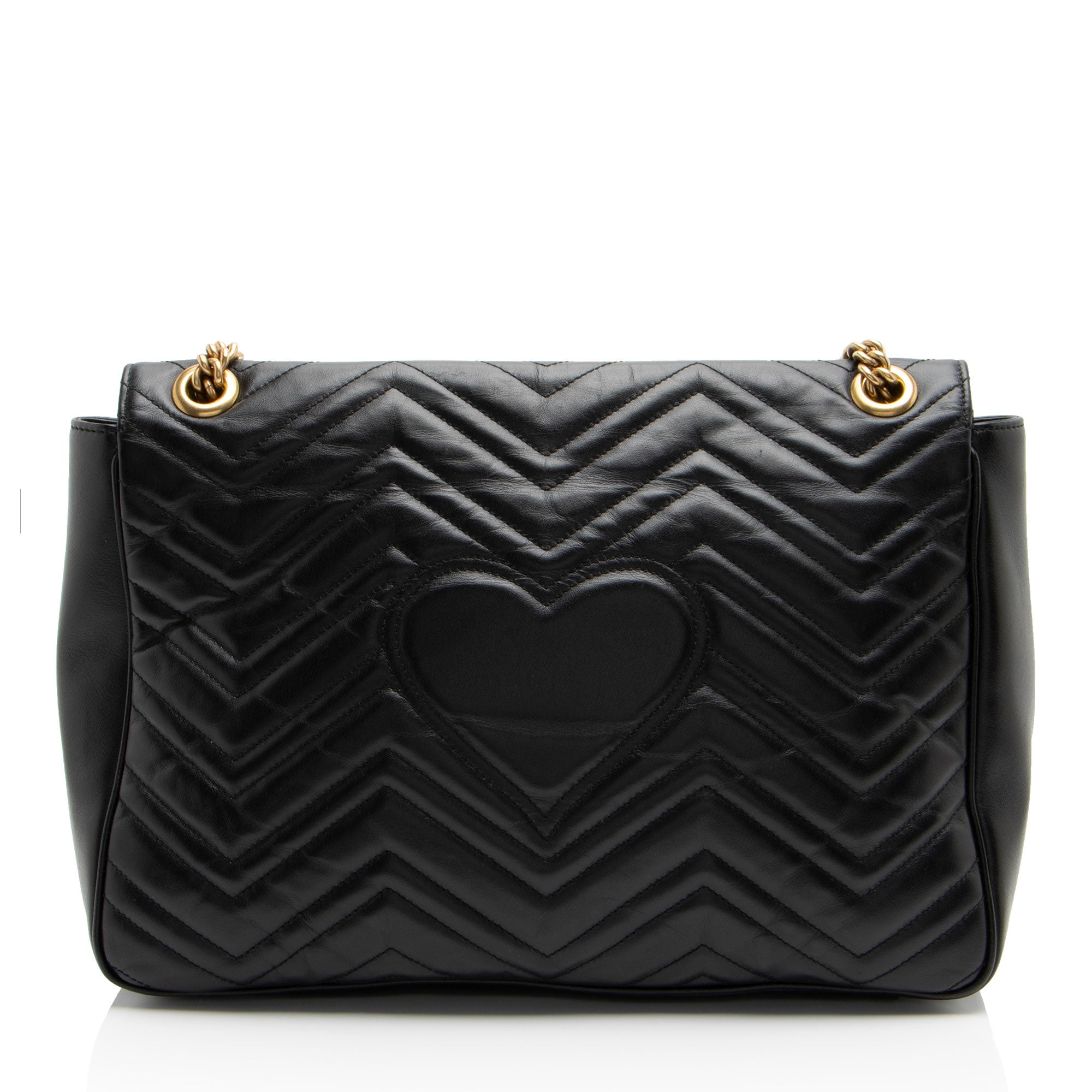 Gucci Matelasse Leather GG Marmont Large Flap Bag