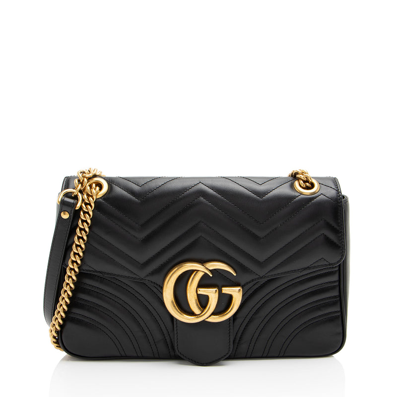 Gucci Matelasse Leather GG Marmont Medium Flap Bag SHF Xorpjv LuxeDH