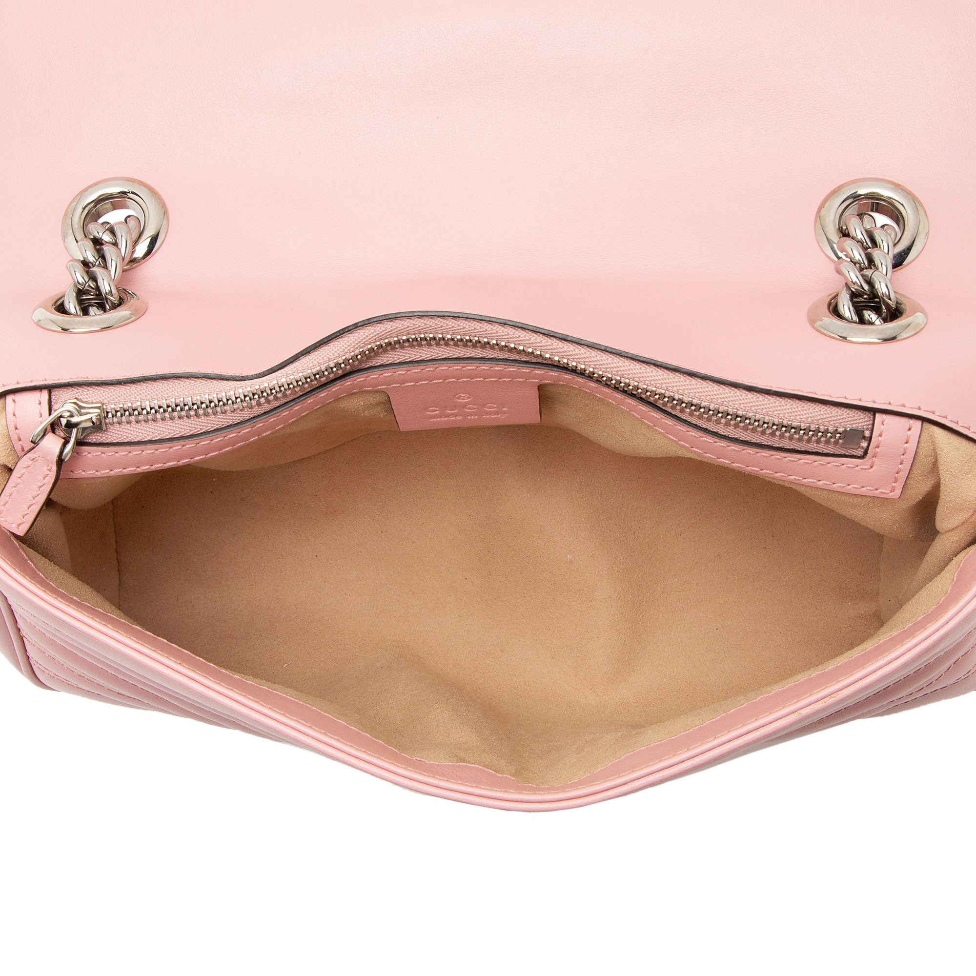 Gucci Matelasse Leather GG Marmont Medium Flap Bag