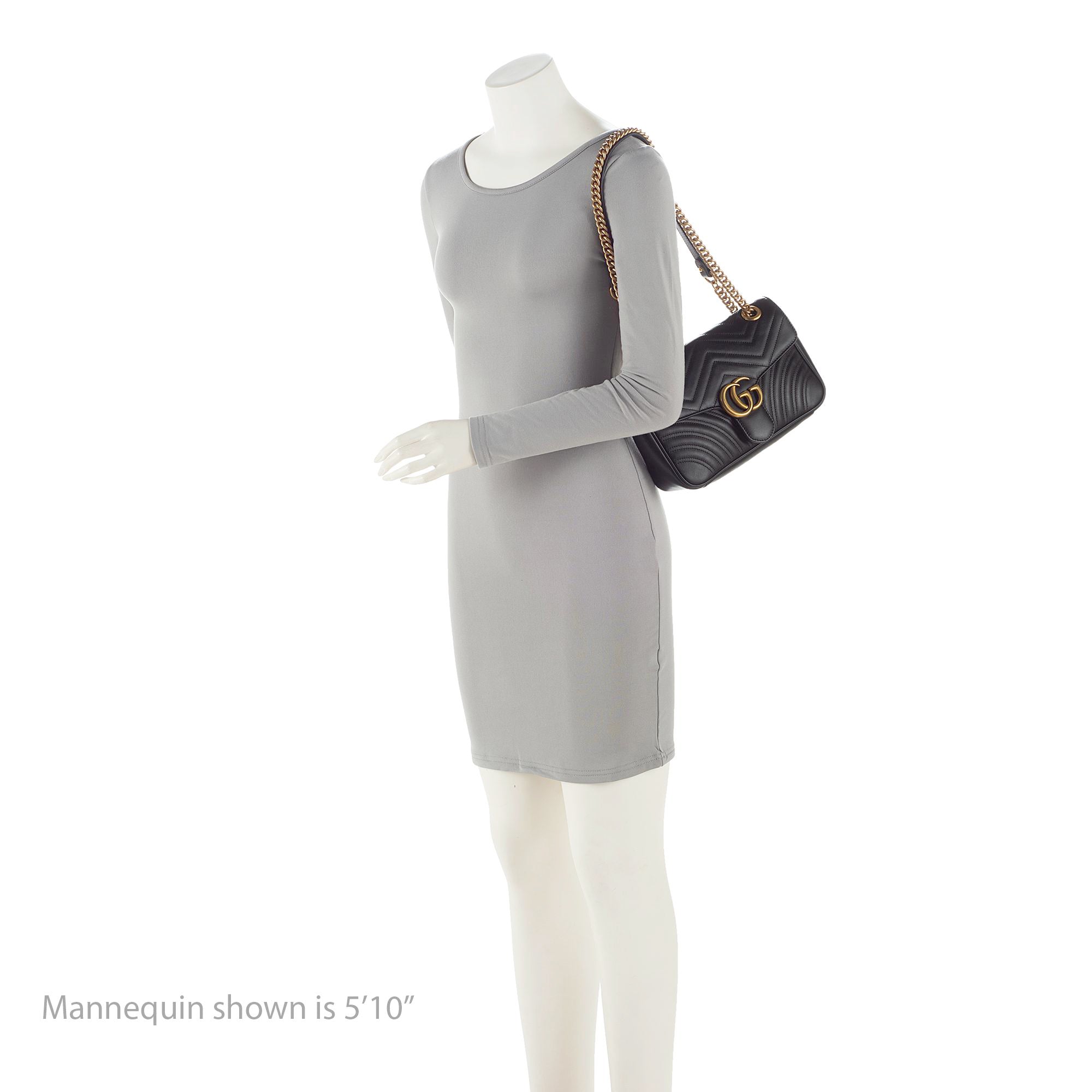 Gucci Matelasse Leather GG Marmont Medium Flap Bag