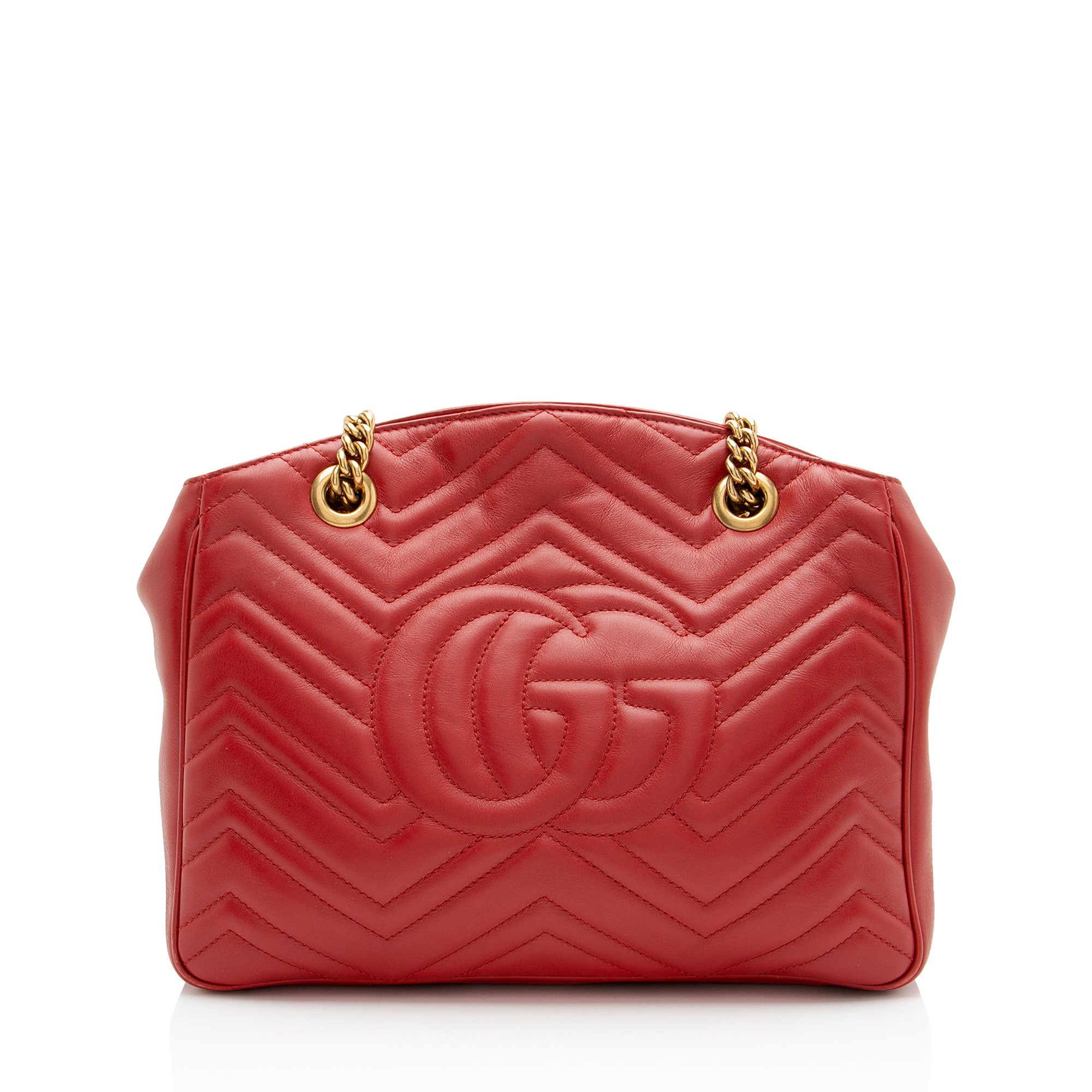 Gucci Matelasse Leather GG Marmont Medium Open Shoulder Bag