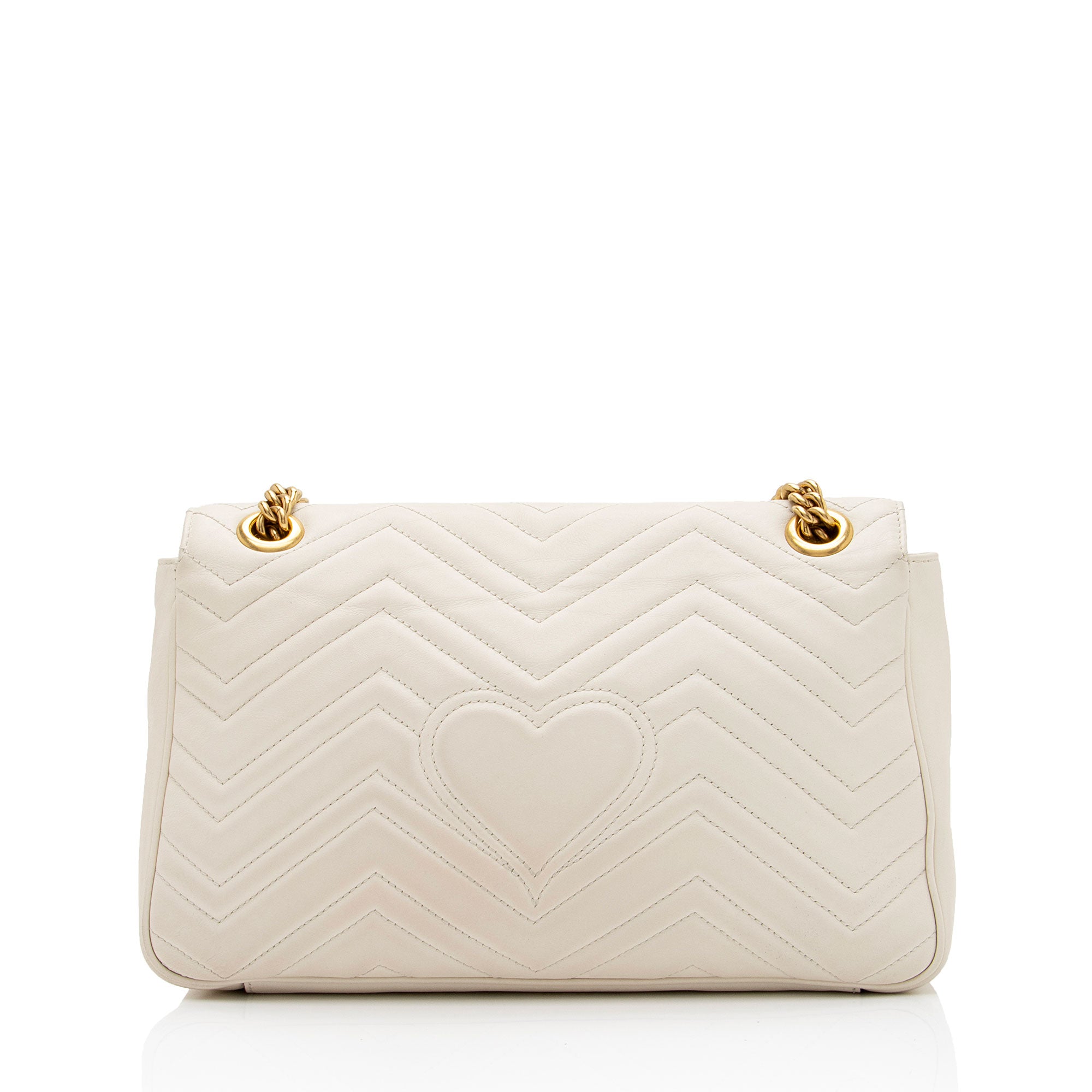 Gucci Matelasse Leather GG Marmont Medium Shoulder Bag (SHF-vZzq6k)