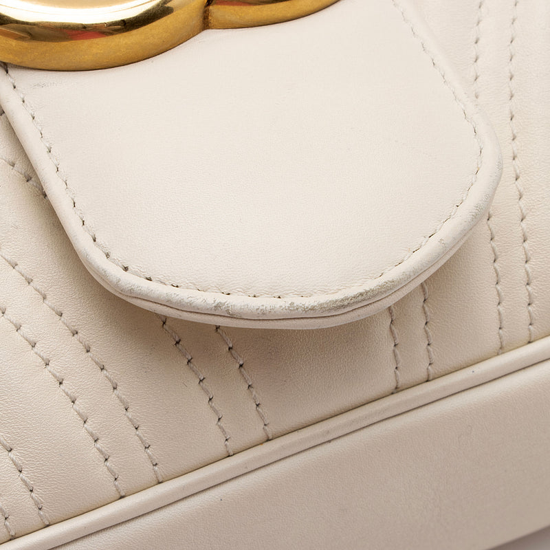 Gucci Matelasse Leather GG Marmont Medium Shoulder Bag (SHF-vZzq6k)