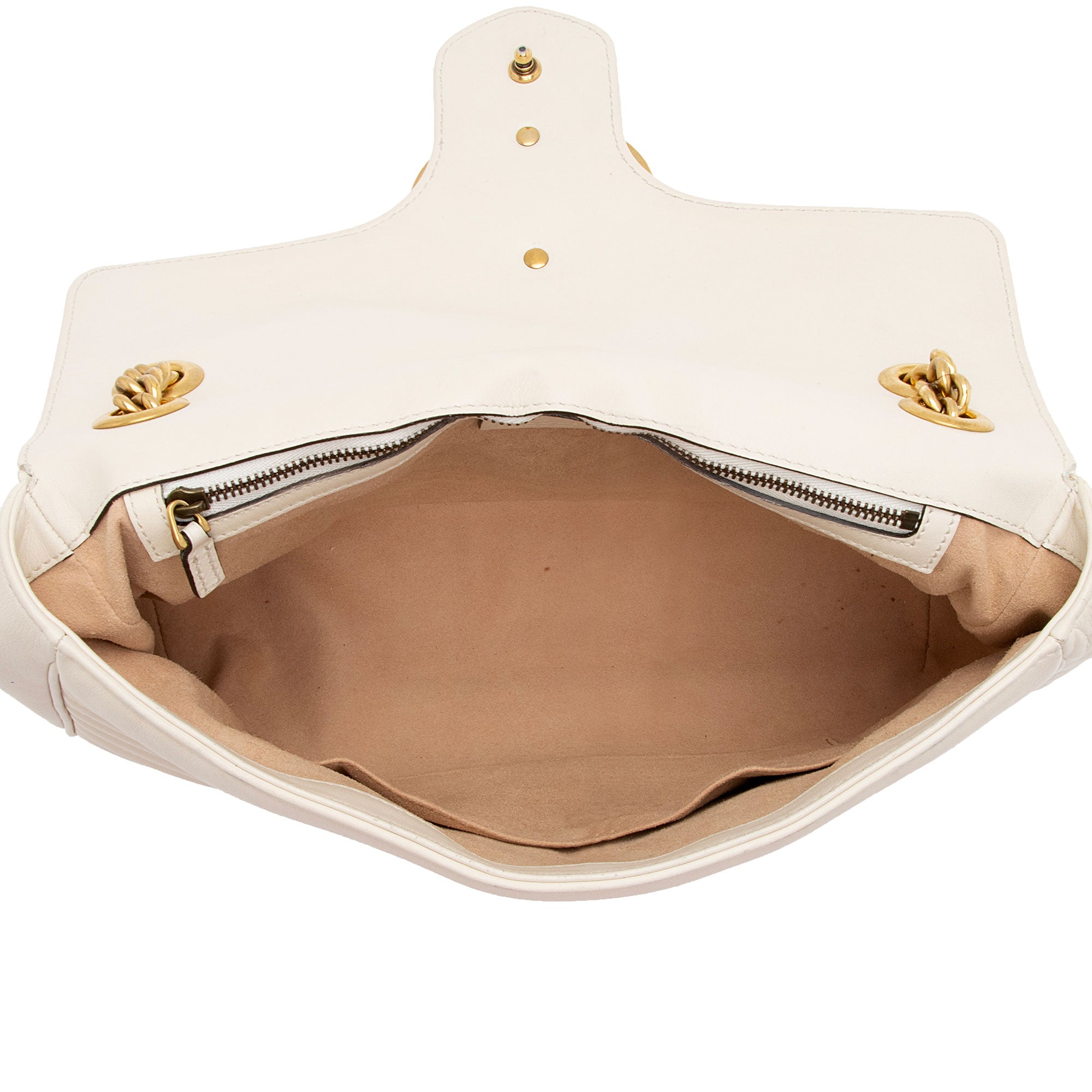 Gucci Matelasse Leather GG Marmont Medium Shoulder Bag (SHF-vZzq6k)