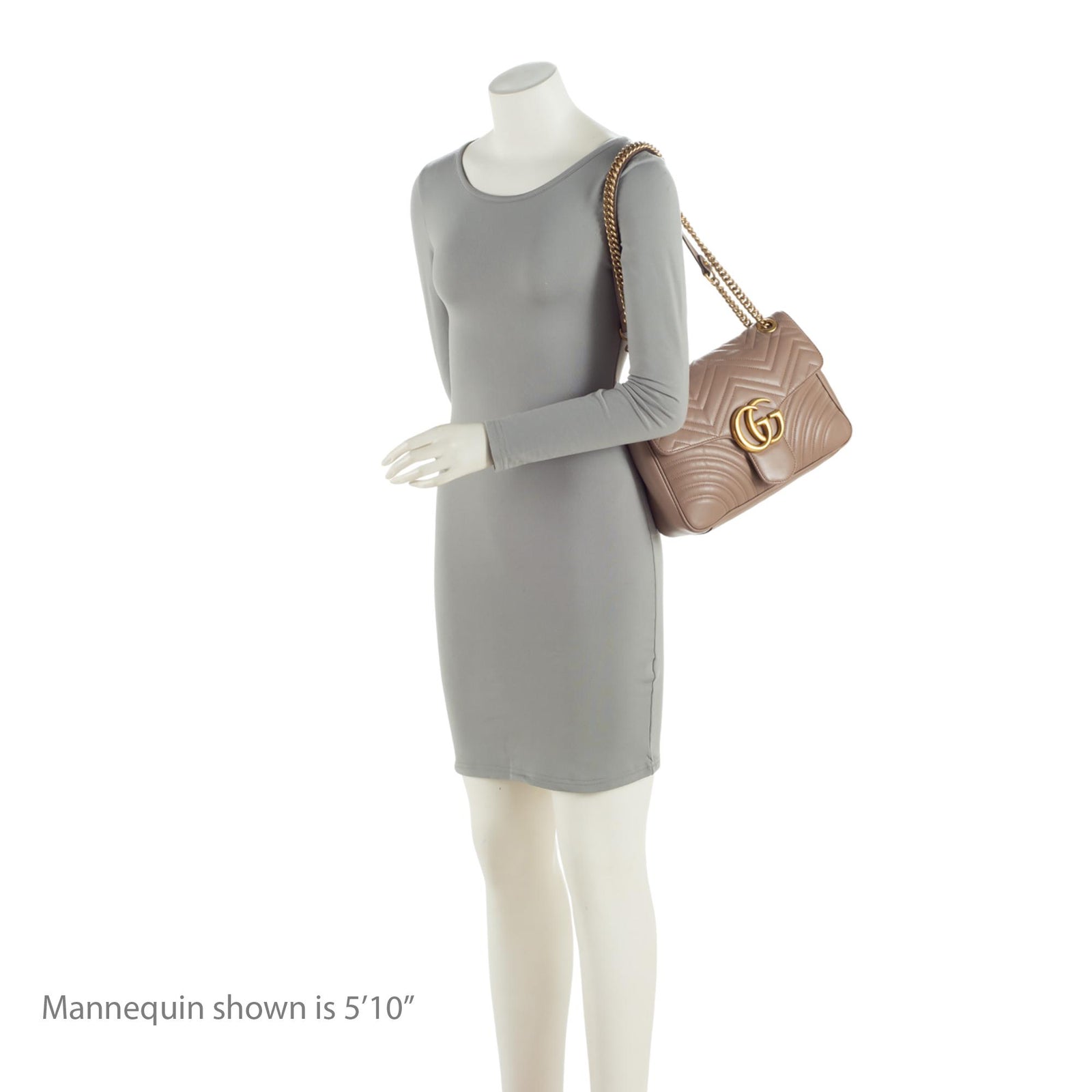 Gucci Matelasse Leather GG Marmont Medium Flap Shoulder Bag SHF tSeuq LuxeDH
