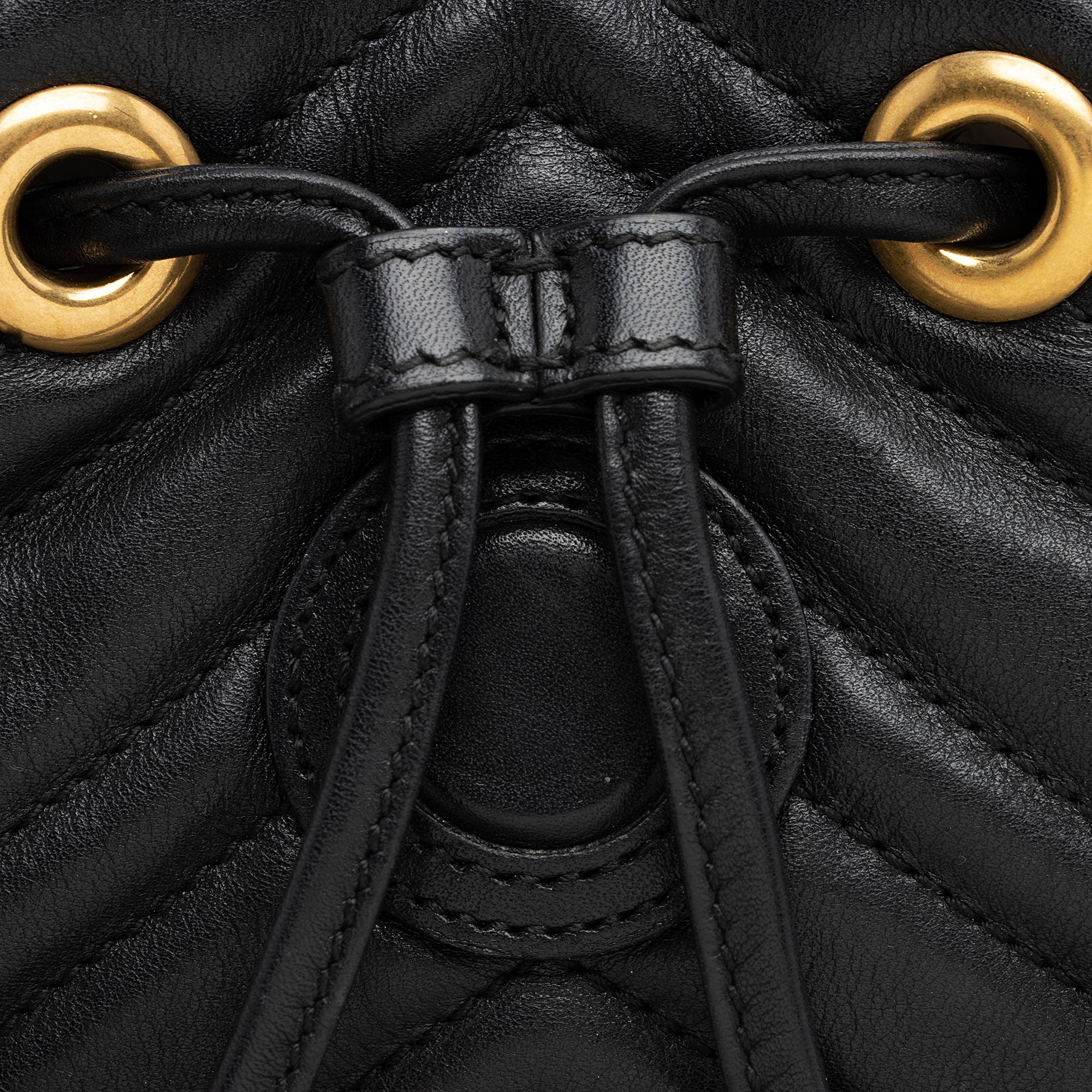 gg marmont matelassé mini backpack Gucci Matelasse Leather GG Marmont Mini Backpack (SHF-WqOeC5)