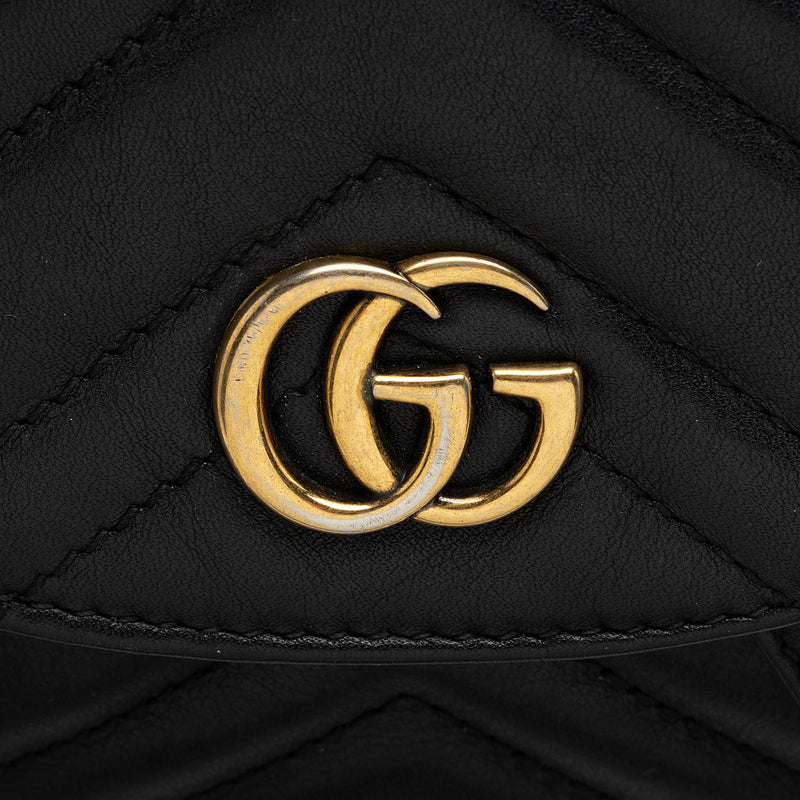 Vintage Gucci Beige Matelassé Leather GG Marmont Backpack