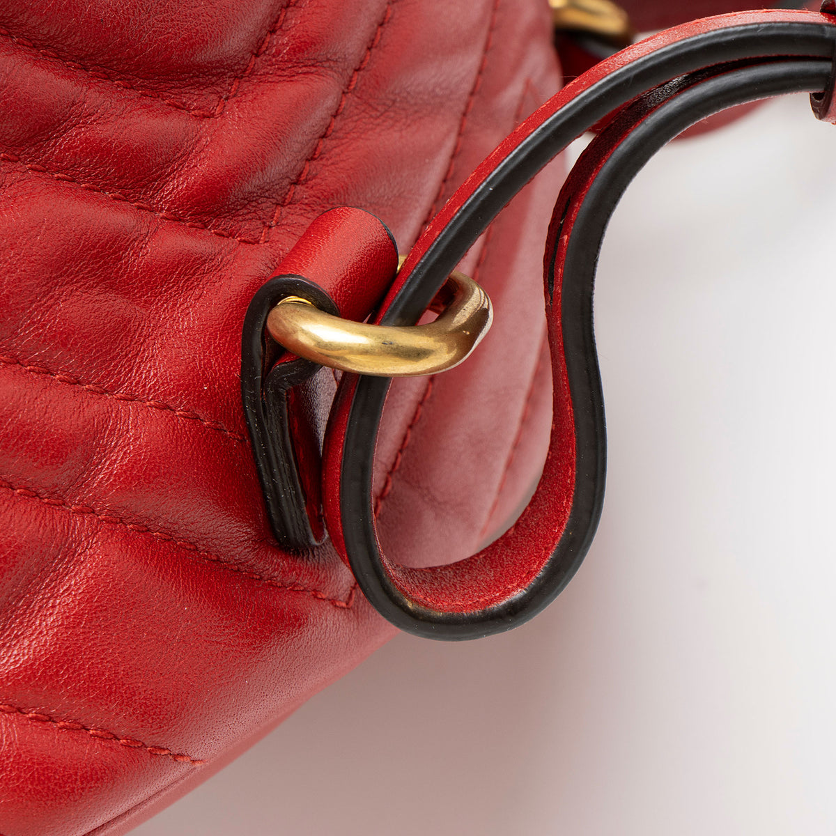 Gucci Matelasse Leather GG Marmont Mini Backpack
