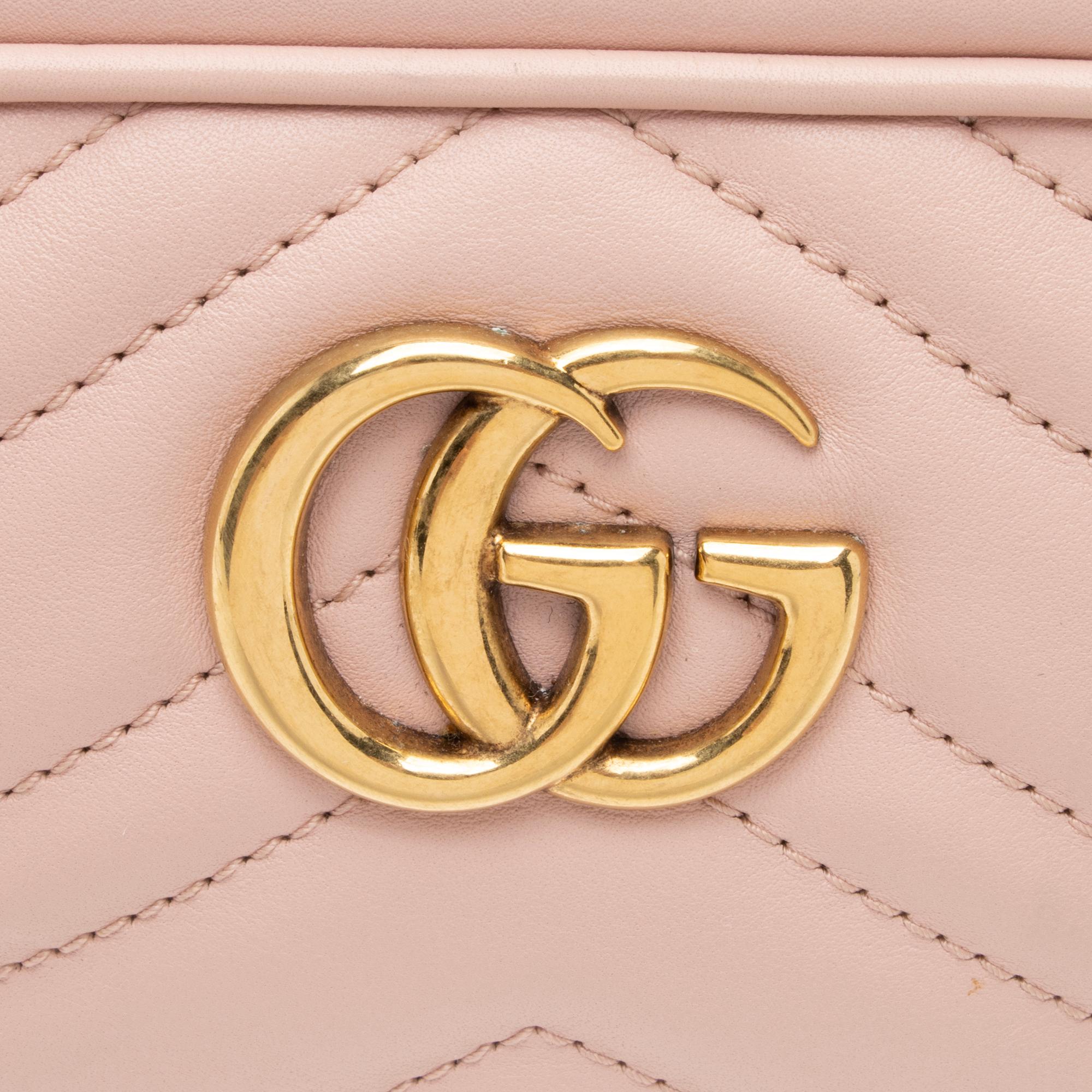 Gucci Matelasse Leather GG Marmont Mini Bag (SHF-23886)