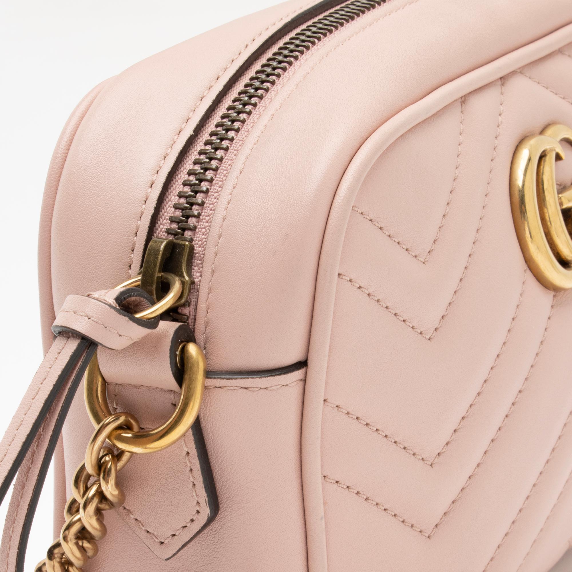 Gucci Matelasse Leather GG Marmont Mini Bag (SHF-23886)