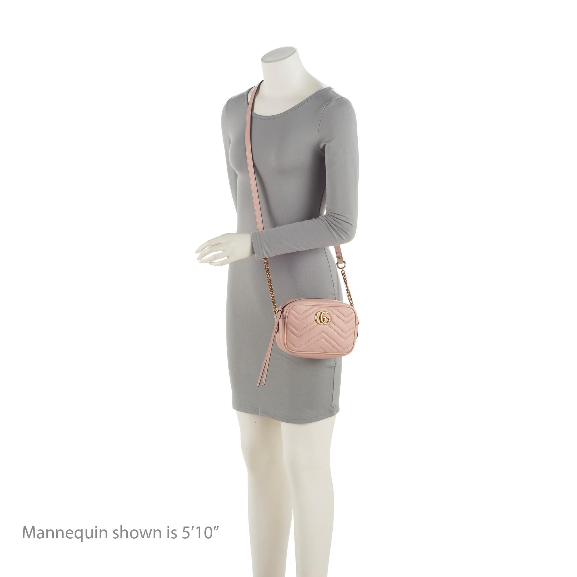 Gucci Matelasse Leather GG Marmont Mini Bag (SHF-23886)