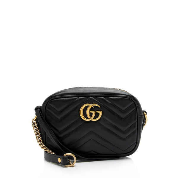 Gucci Matelasse Leather GG Marmont Mini Bag (SHF-23808)