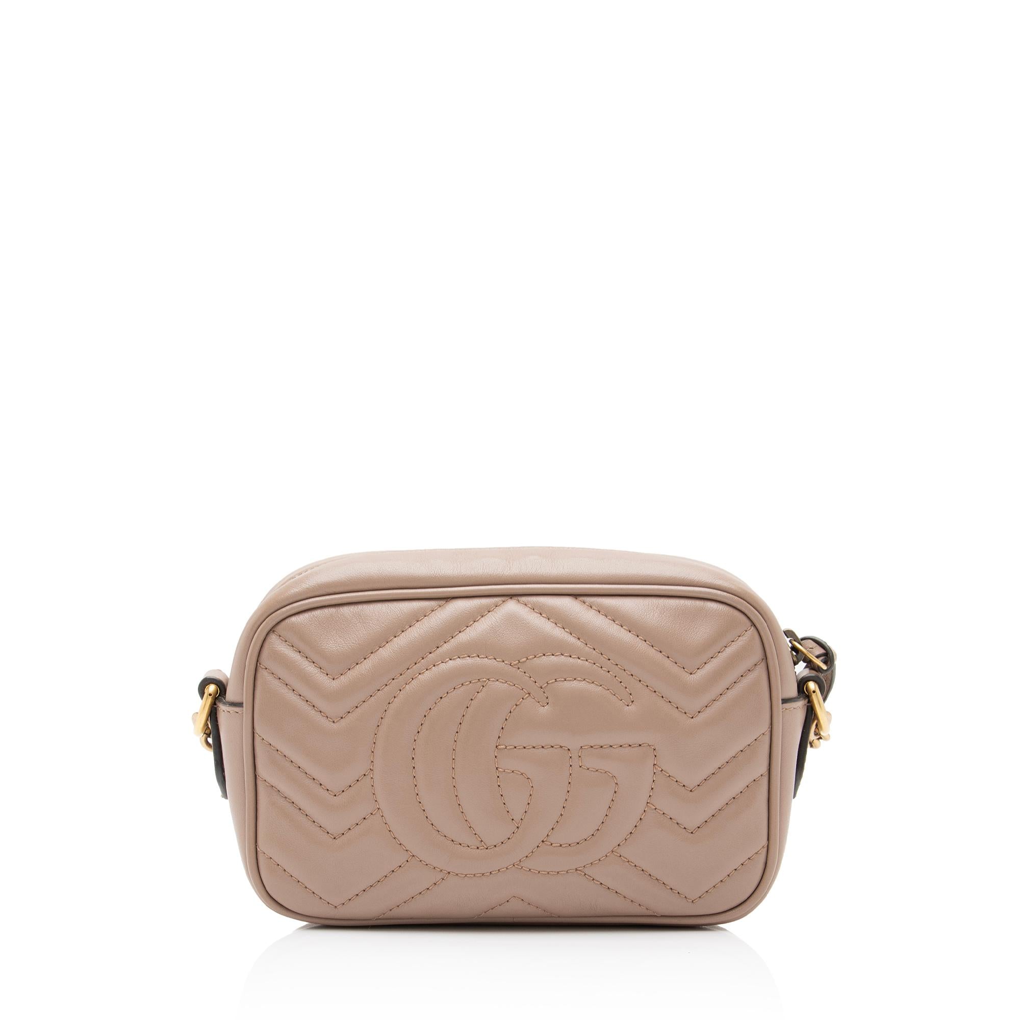 Gucci Matelasse Leather GG Marmont Mini Bag (SHF-joOG1O)