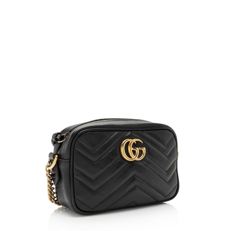 Gucci Matelasse Leather GG Marmont Mini Bag (SHF-jGNX76)
