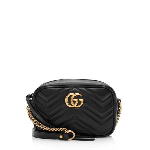Gucci Matelasse Leather GG Marmont Mini Bag (SHF-iLzP5K)