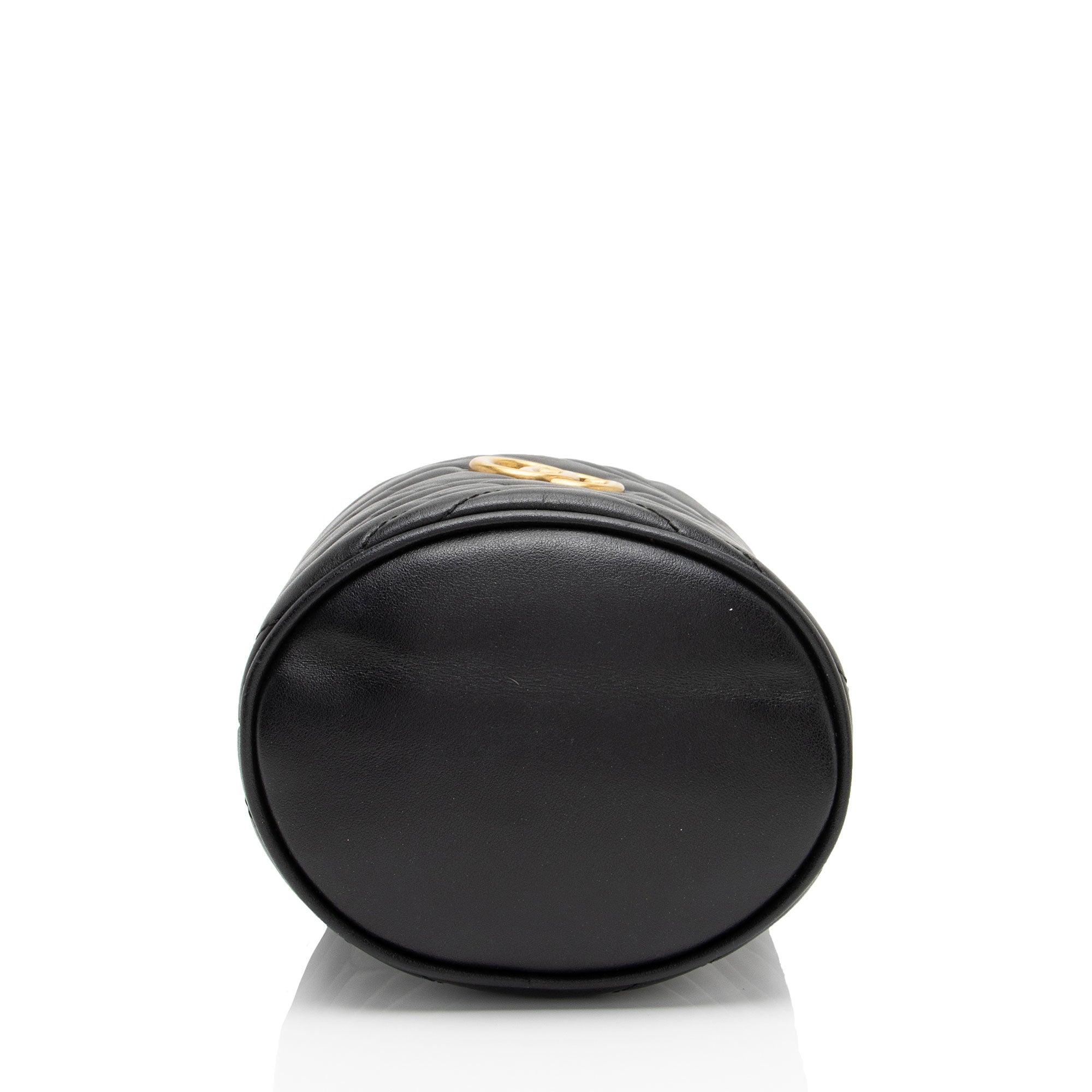 Gucci Matelasse Leather GG Marmont Mini Bucket Bag