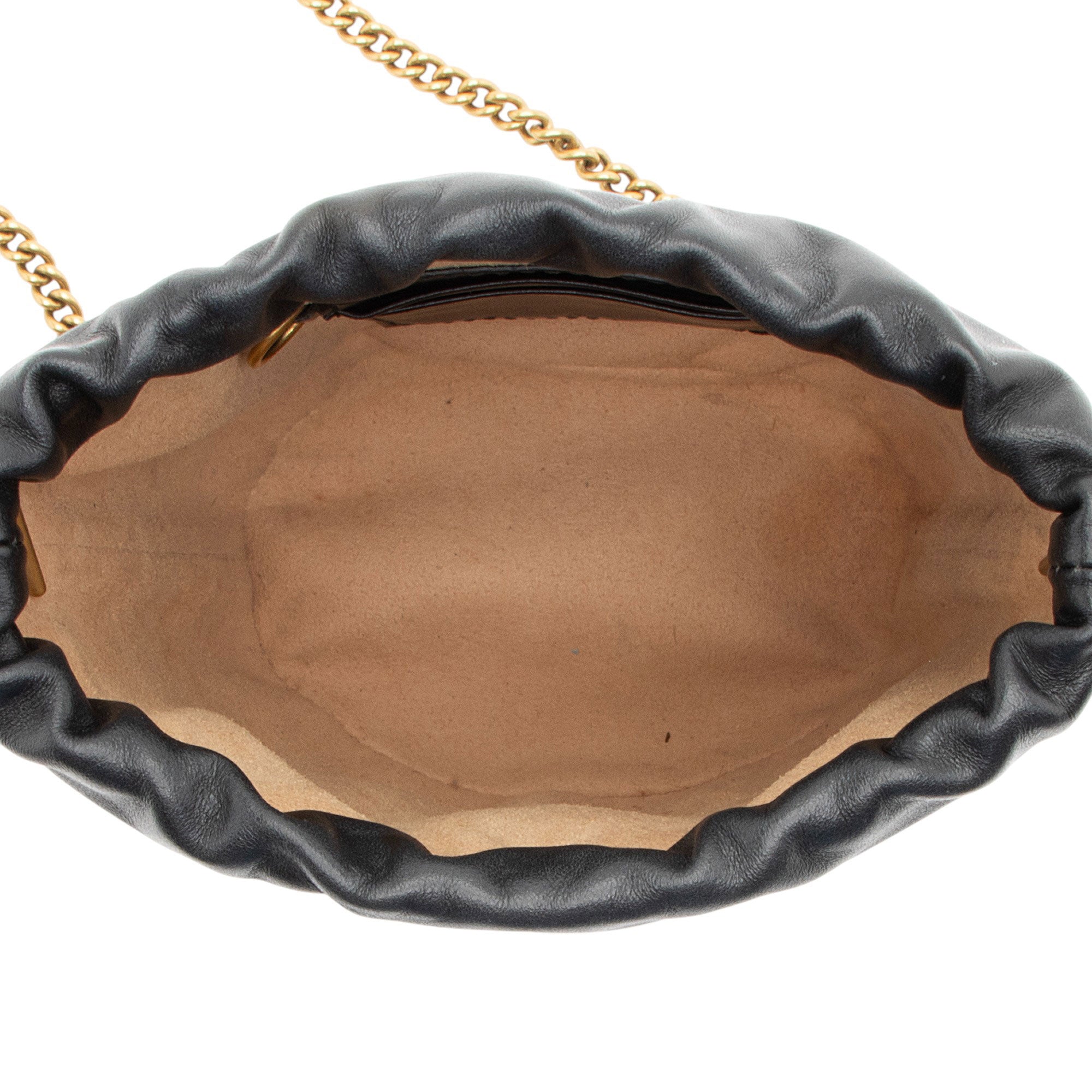 Gucci Matelasse Leather GG Marmont Mini Bucket Bag