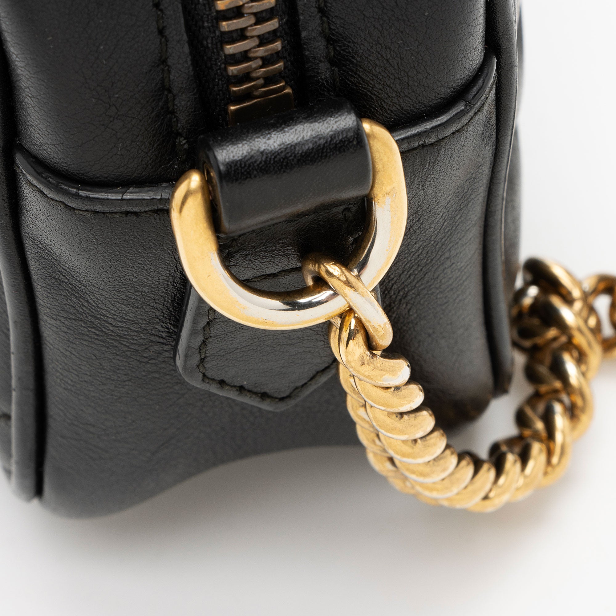 Gucci Matelasse Leather GG Marmont Mini Camera Bag