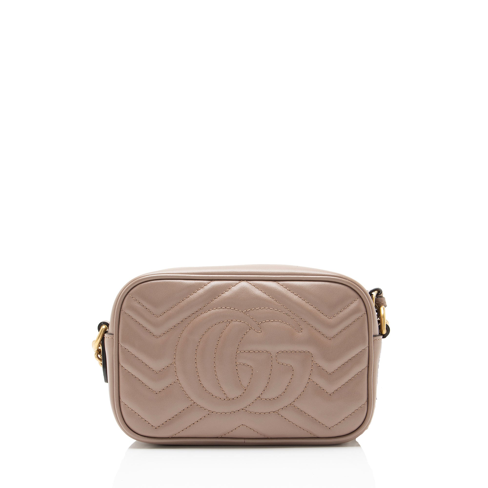 Gucci Matelasse Leather GG Marmont Mini Camera Bag