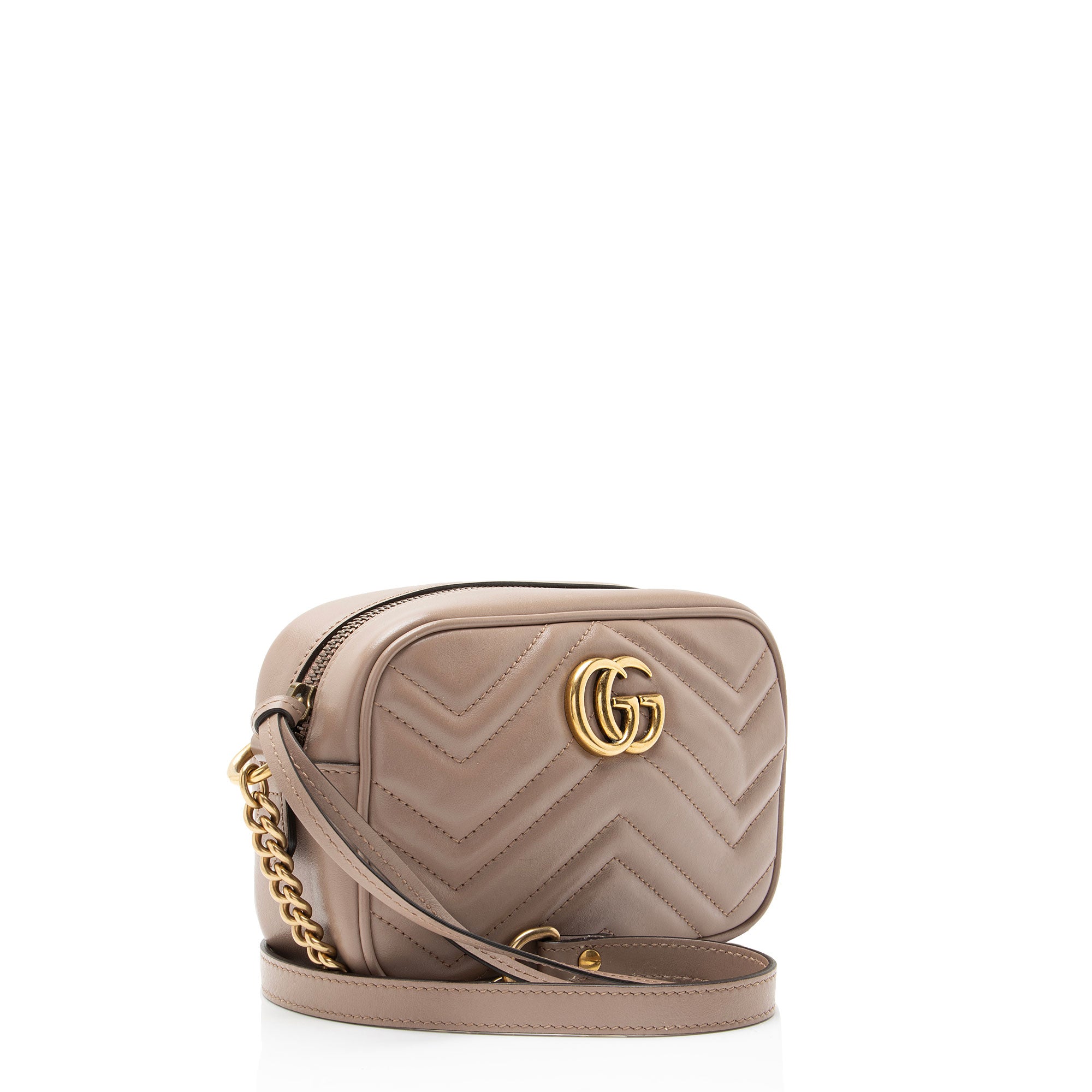 Gucci Matelasse Leather GG Marmont Mini Camera Bag
