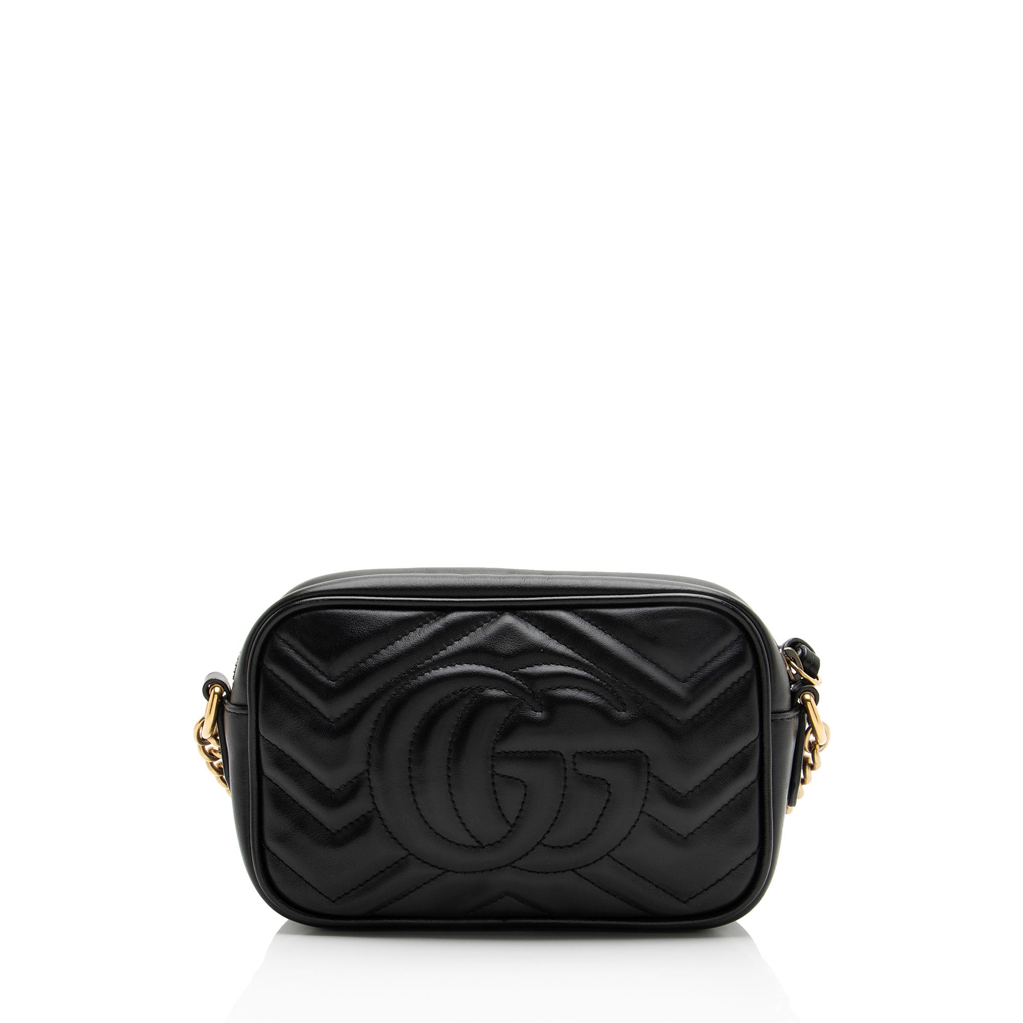 Gucci Matelasse Leather GG Marmont Mini Camera Bag