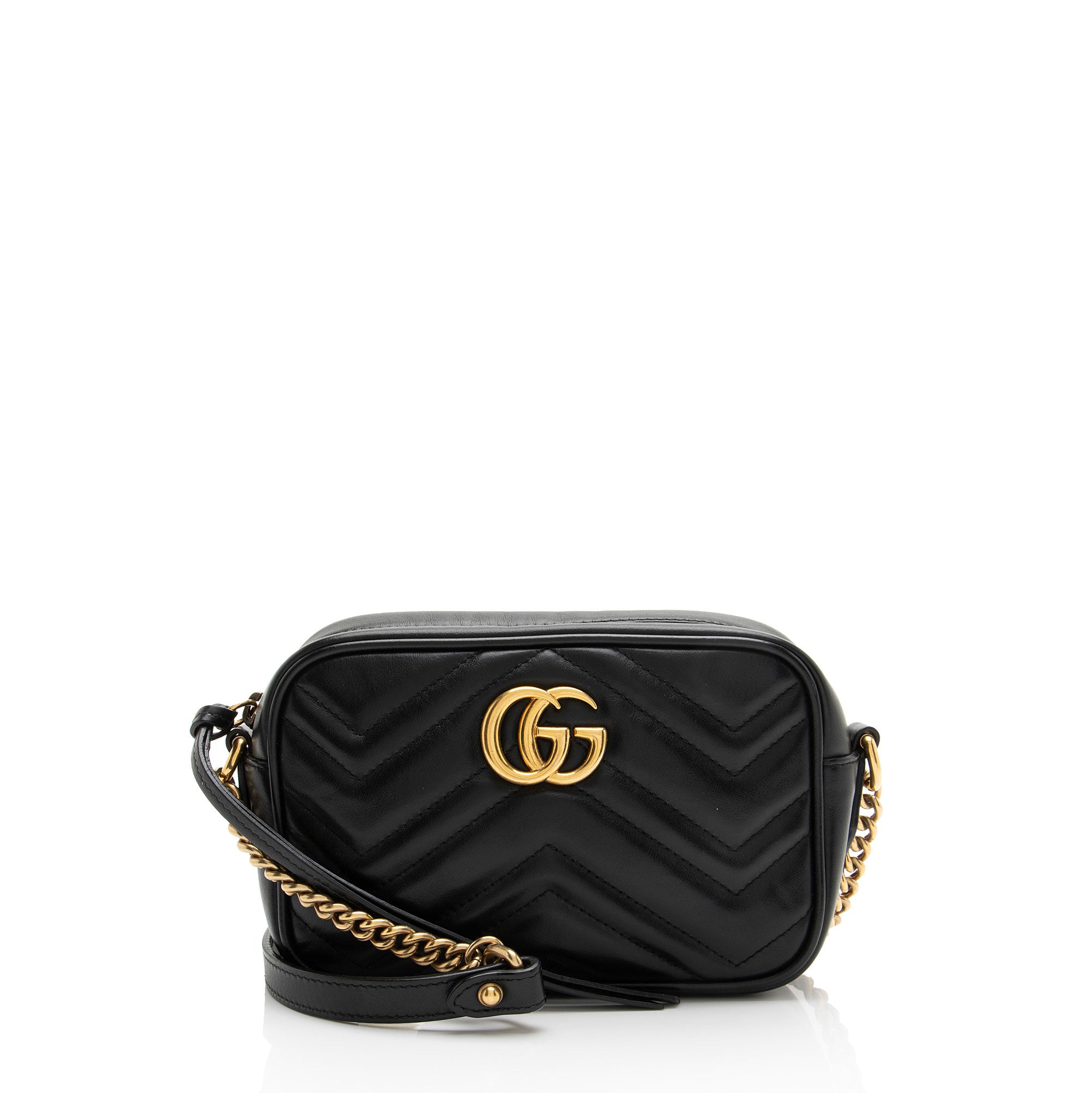Gucci Matelasse Leather GG Marmont Mini Camera Bag