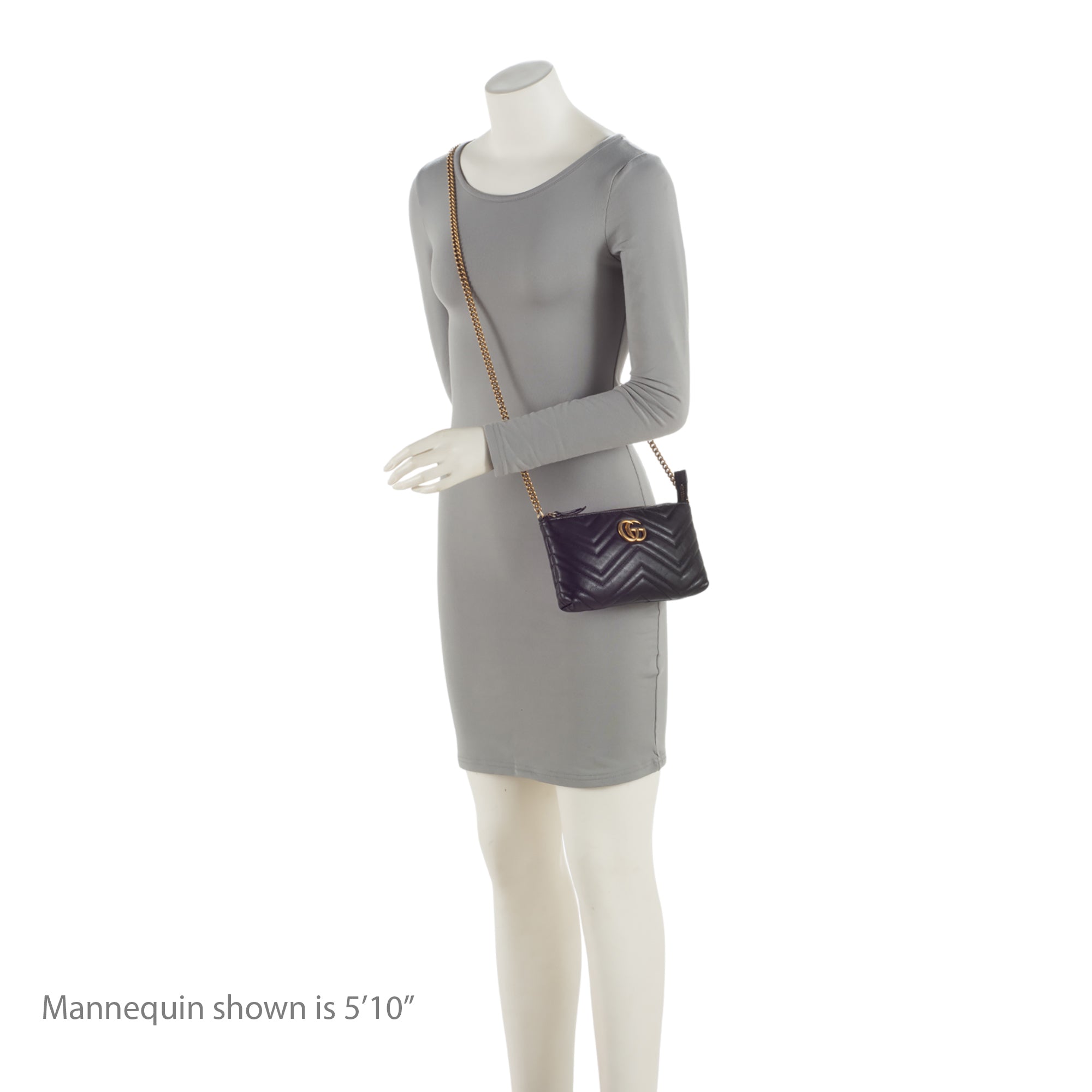 Gucci Matelasse Leather GG Marmont Mini Chain Bag (SHF-CwKDsc)