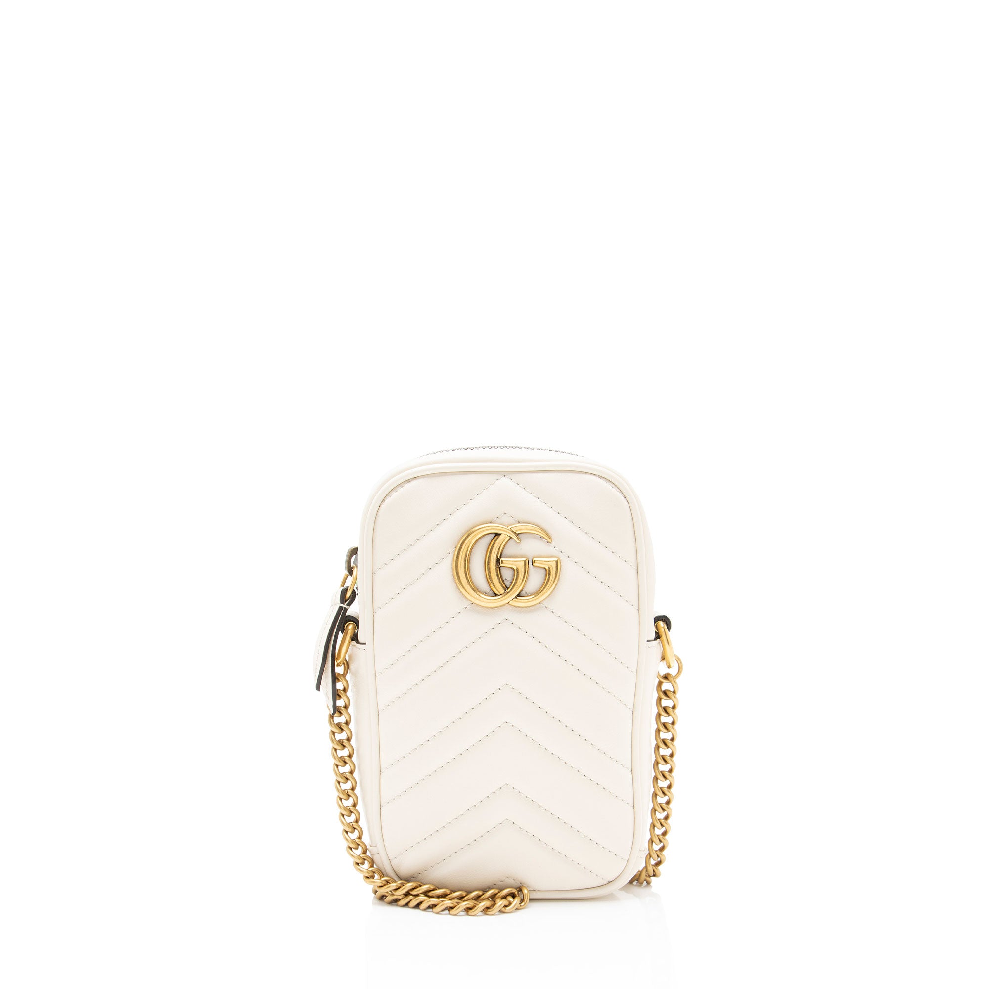Gucci Matelasse Leather GG Marmont Mini Crossbody