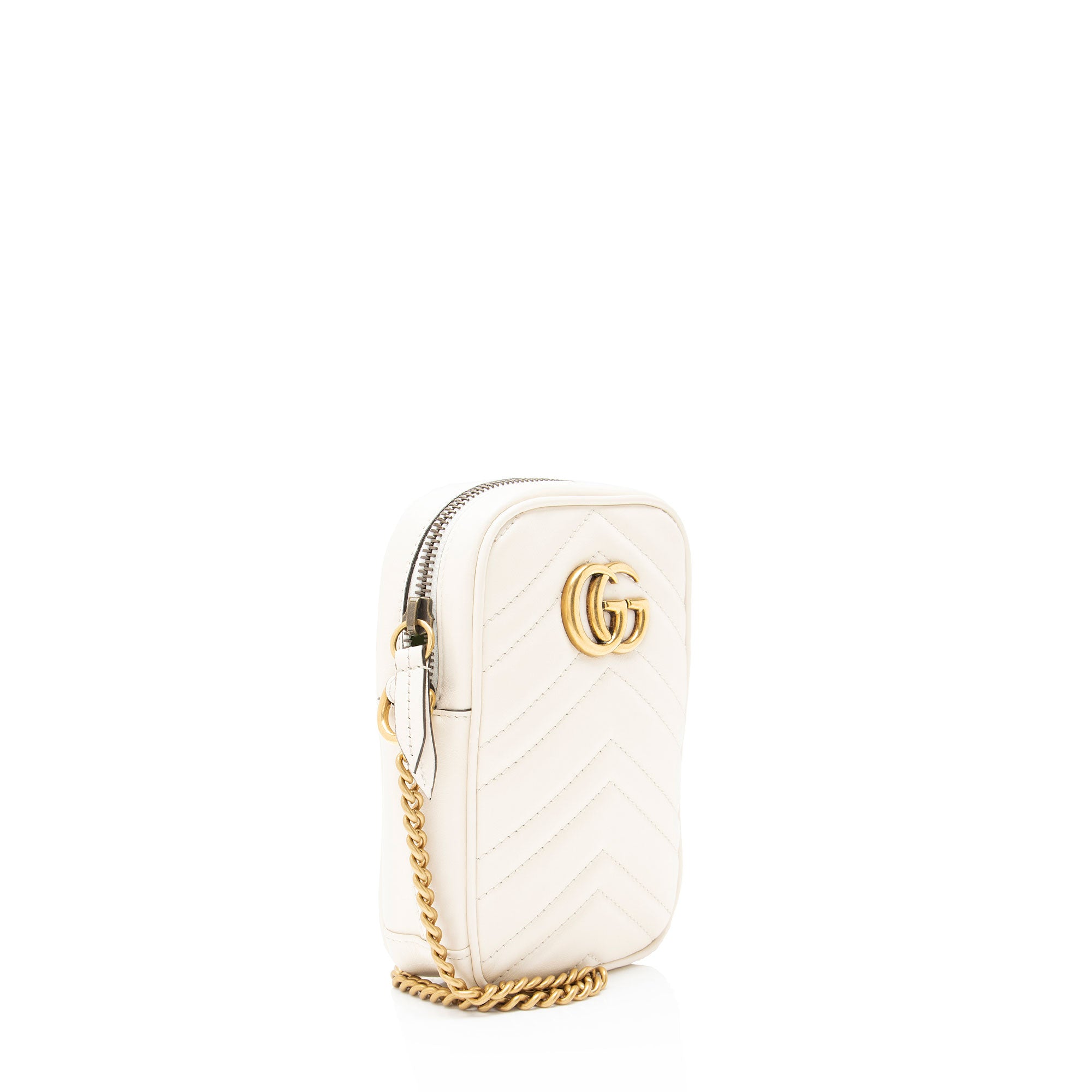 Gucci Matelasse Leather GG Marmont Mini Crossbody