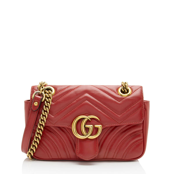 Gucci Matelasse Leather GG Marmont Mini Flap Bag SHF Ak6QrB LuxeDH