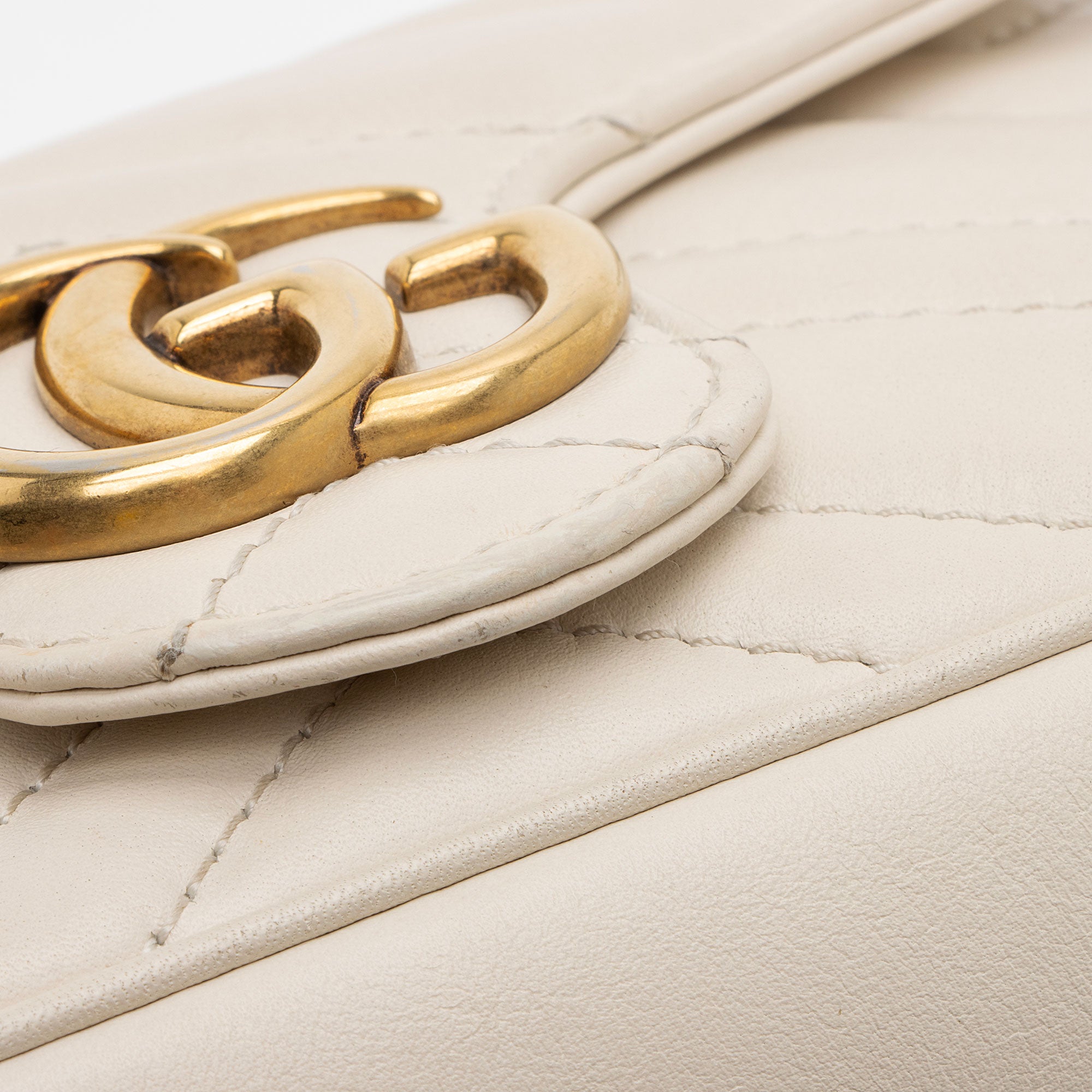 Gucci Matelasse Leather GG Marmont Mini Flap Bag