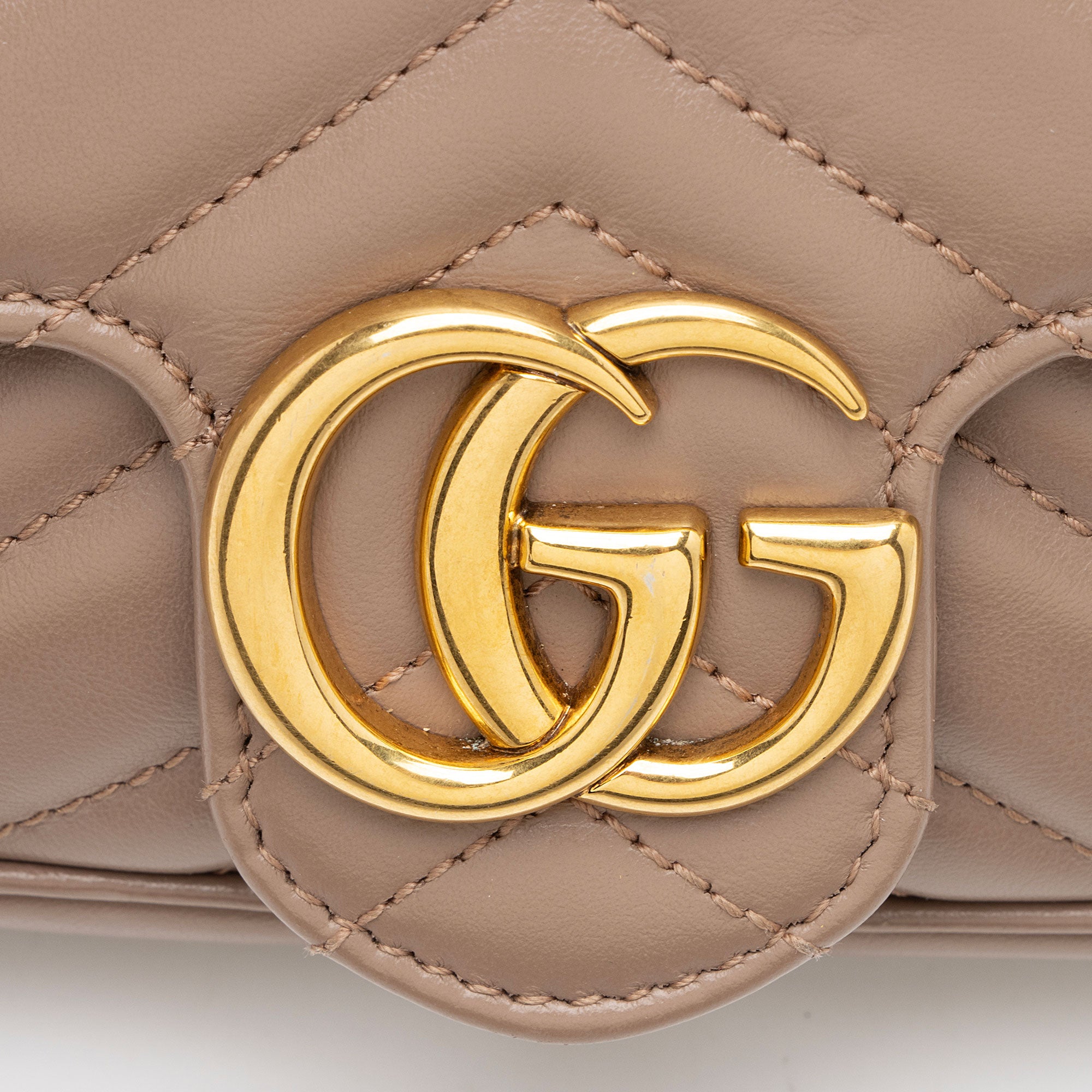 Gucci Matelasse Leather GG Marmont Mini Flap Bag