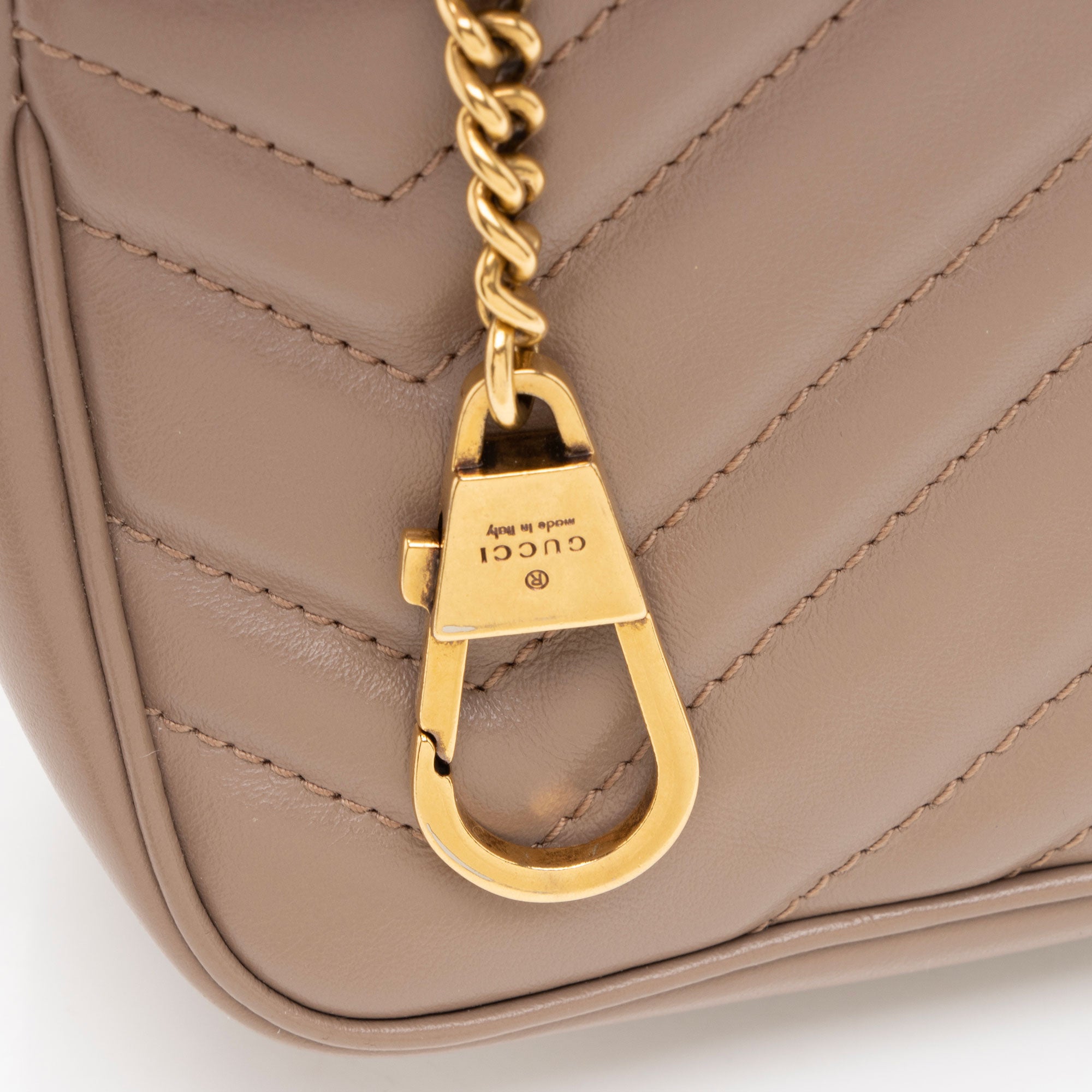 Gucci Matelasse Leather GG Marmont Mini Flap Bag