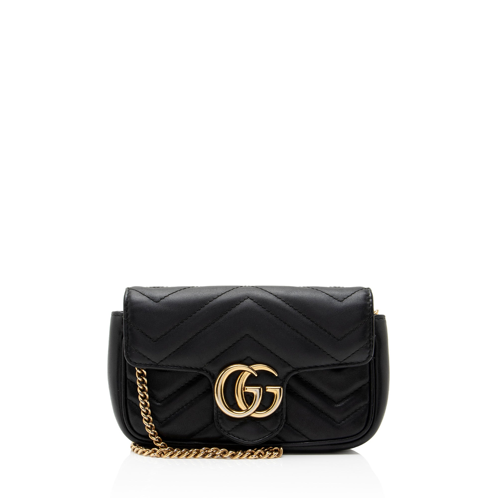 Gucci Matelasse Leather GG Marmont Mini Flap Bag