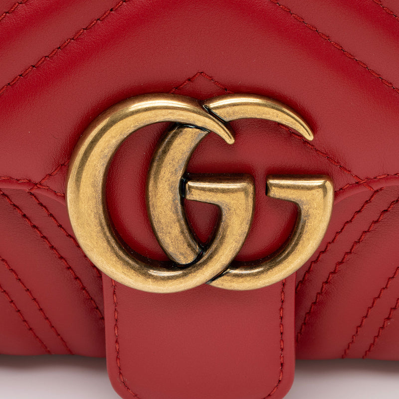 Gucci Matelasse Leather GG Marmont Mini Flap Bag SHF w2Ucq0 LuxeDH