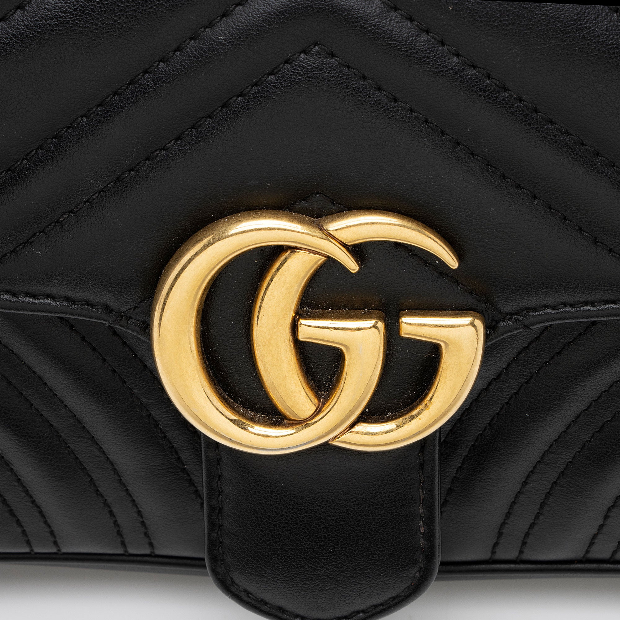 Gucci Matelasse Leather GG Marmont Mini Flap Bag (SHF-3BWamx)