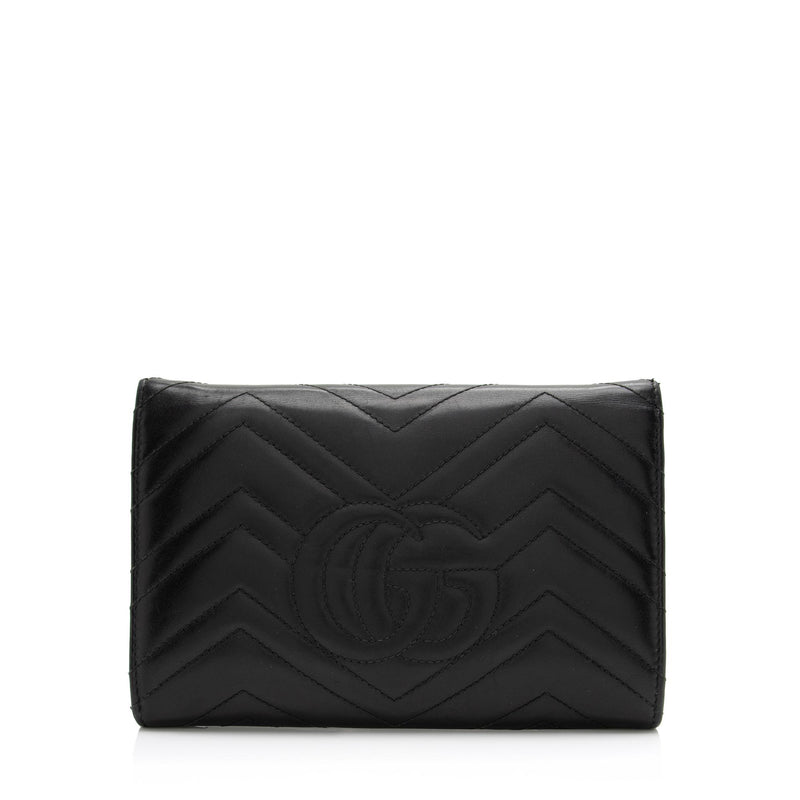 Gucci Matelasse Leather GG Marmont Mini Wallet on Chain Bag SHF zSUhe LuxeDH