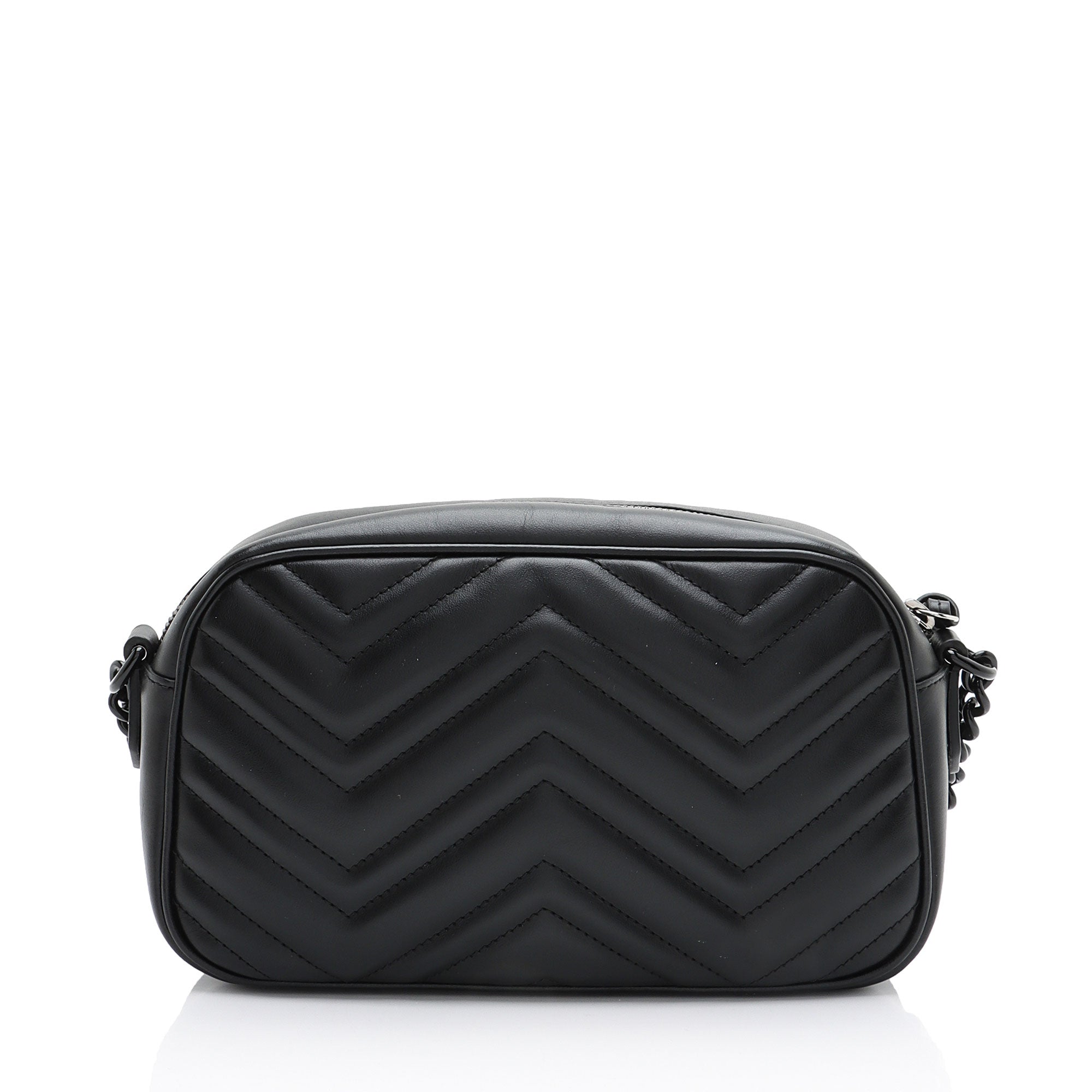Gucci Matelasse Leather GG Marmont Monochrome Small Camera Bag
