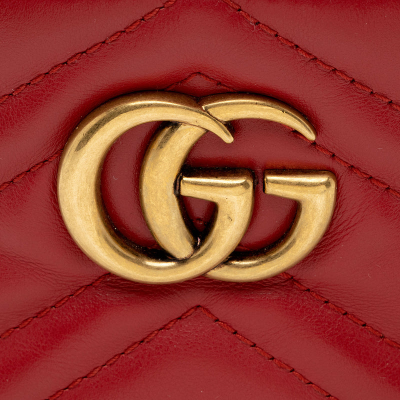 Gucci Matelasse Leather GG Marmont Round Mini Backpack (SHF-I7EvuE)