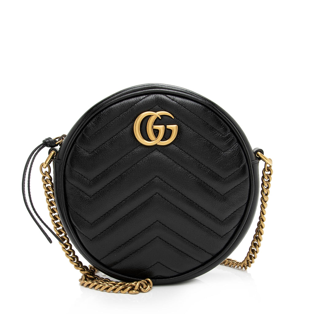 Gucci - Authenticated GG Marmont Flap Handbag - Silk Blue Plain for Women, Never Worn