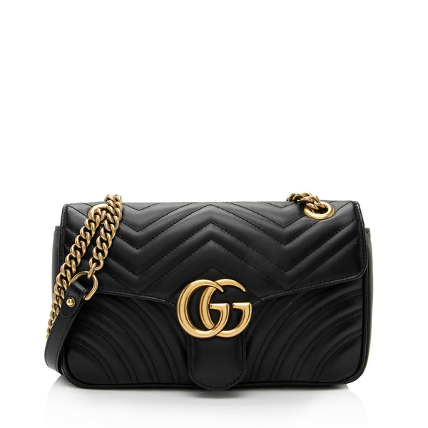 Gucci Matelasse Leather GG Marmont Small Bag (SHF-2mFLX9)
