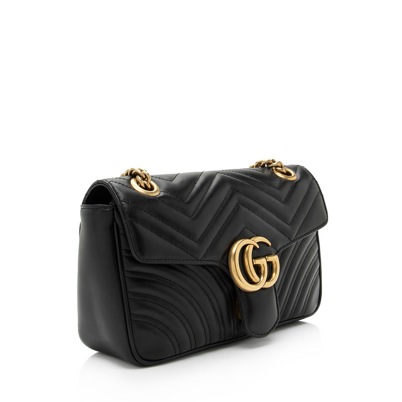 Gucci Matelasse Leather GG Marmont Small Bag (SHF-2mFLX9)