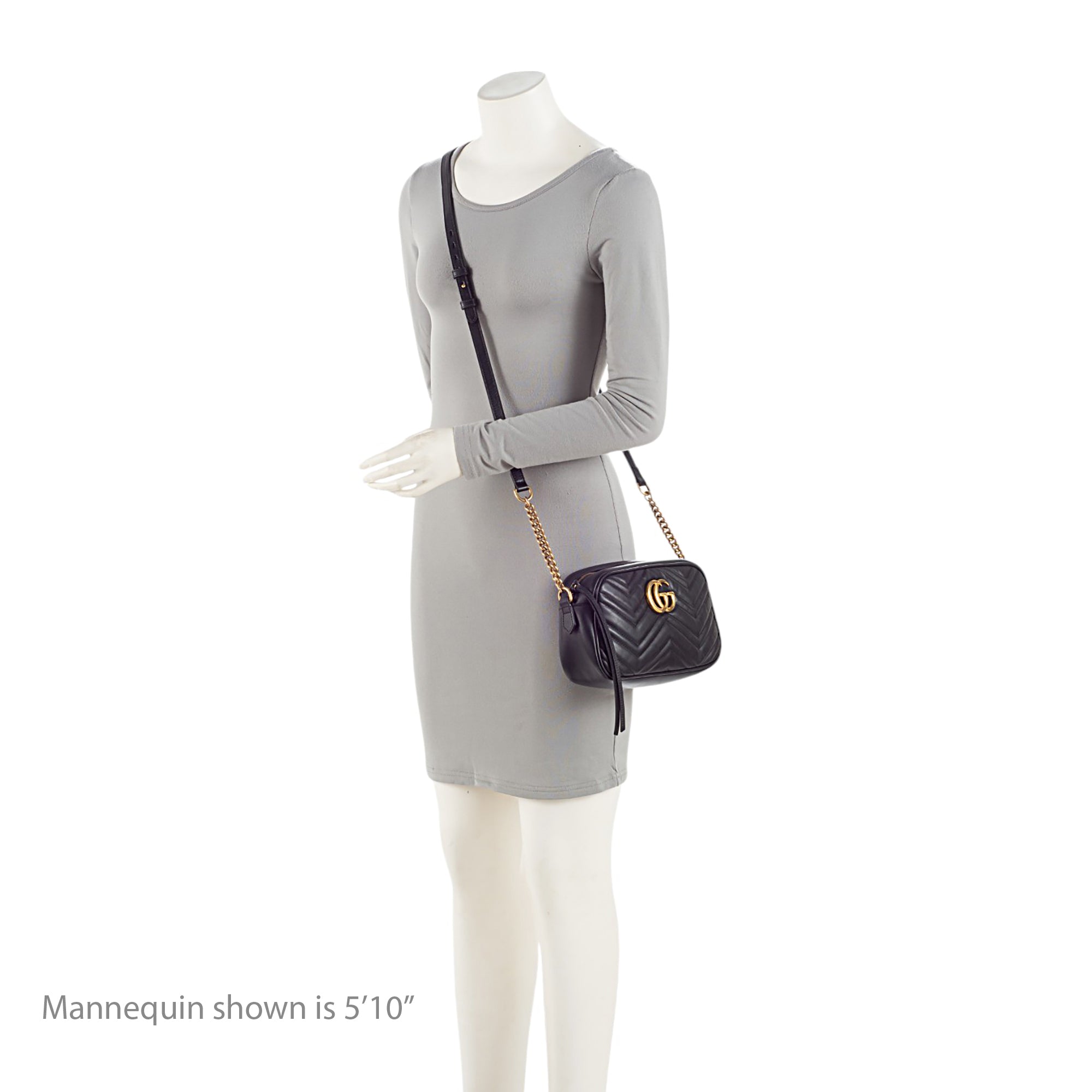 Gucci Matelasse Leather GG Marmont Small Camera Bag
