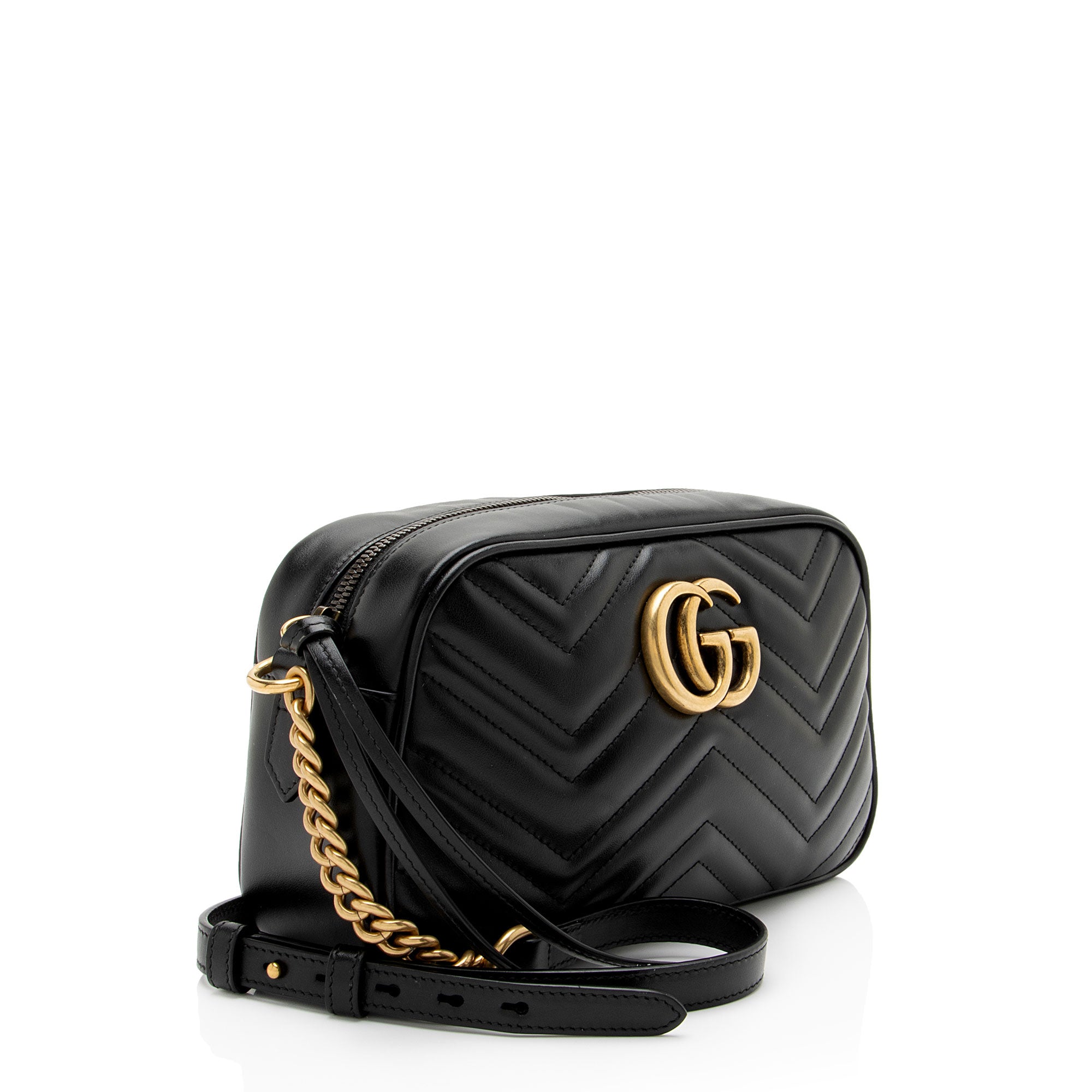 Gucci Matelasse Leather GG Marmont Small Camera Bag